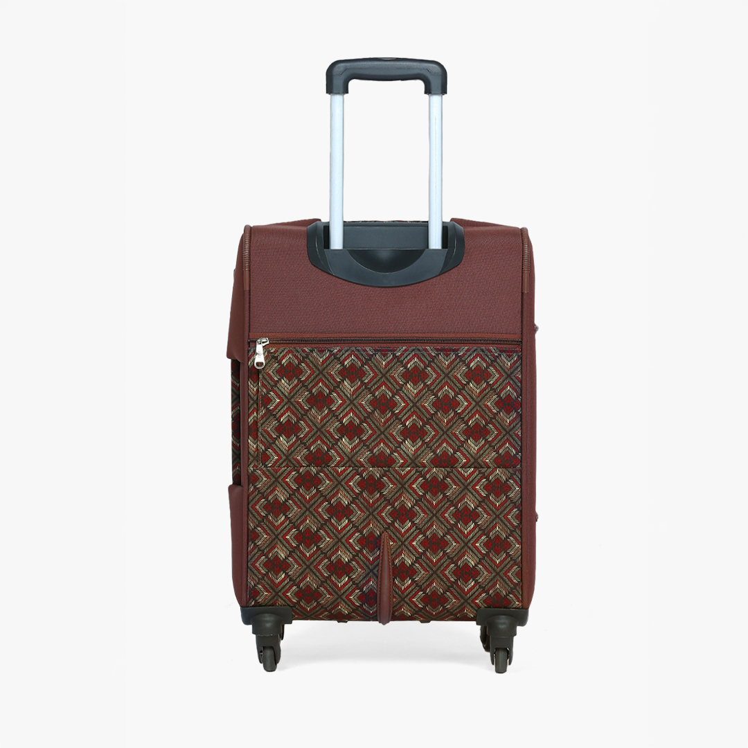 Amritsar Phulkari Saira Trolley Bag Combo