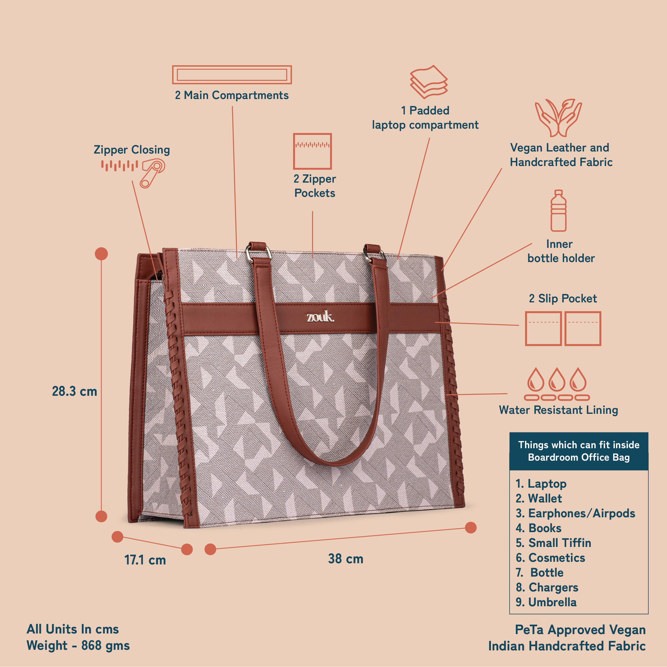 Aravalli Abstract Boardroom Office Bag