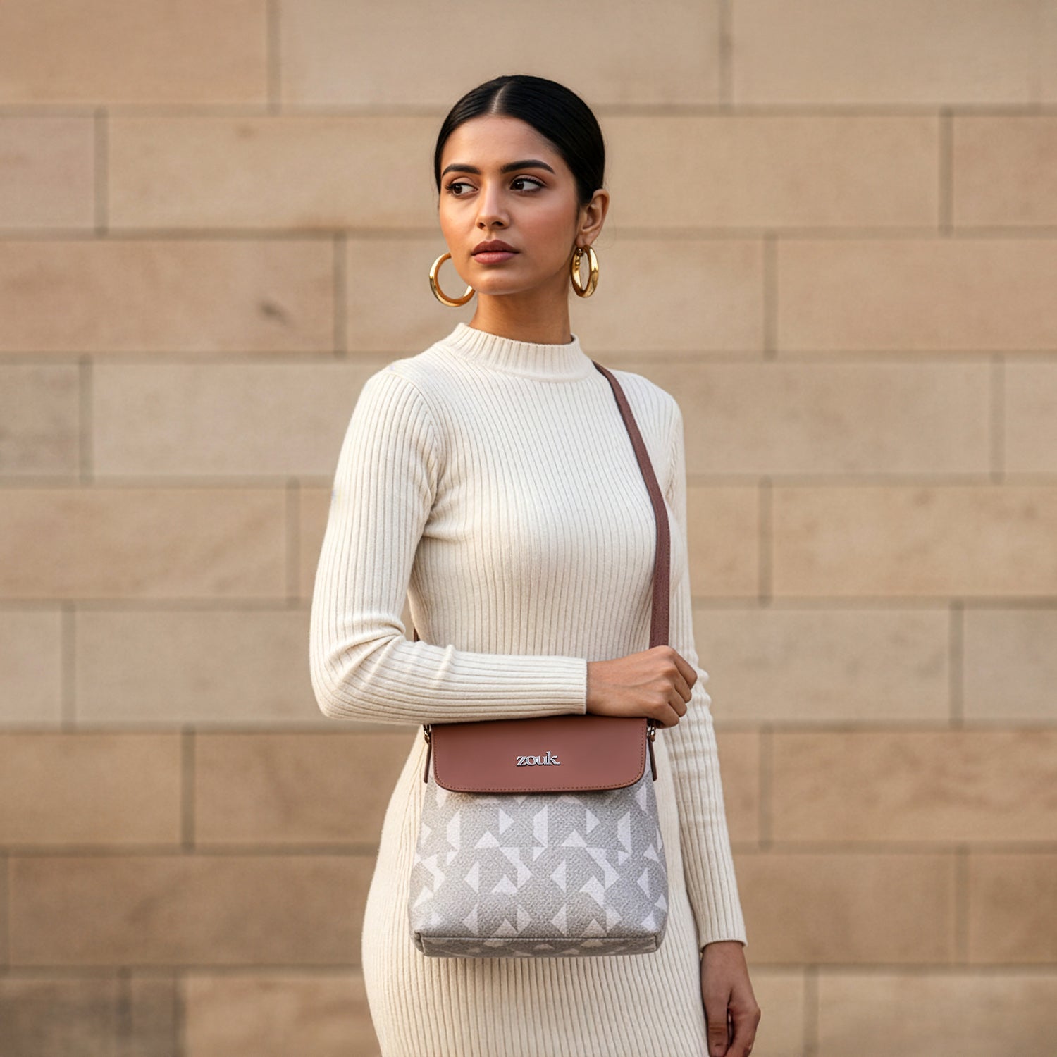 Aravalli Abstract Flap Sling Bag