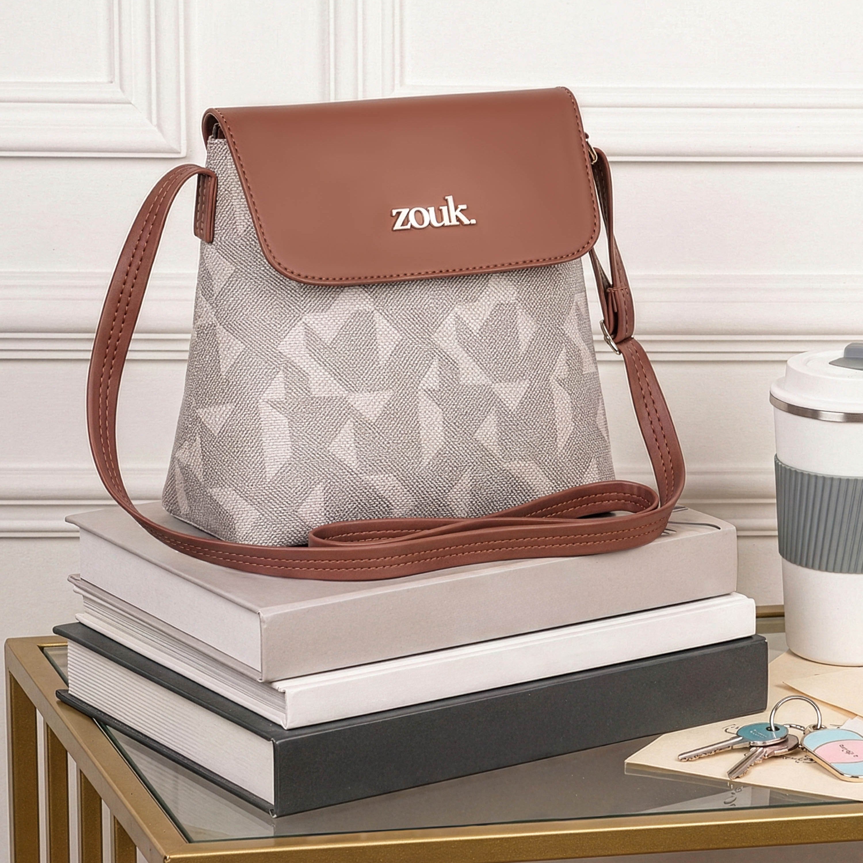 Aravalli Abstract Flap Sling Bag