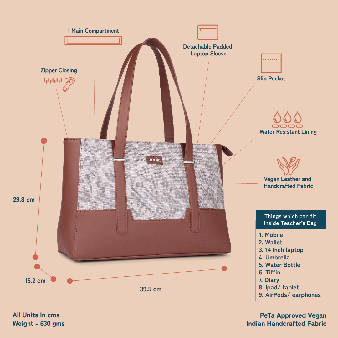 Zouk Aravalli Abstract Maya Multitasker Tote Bag