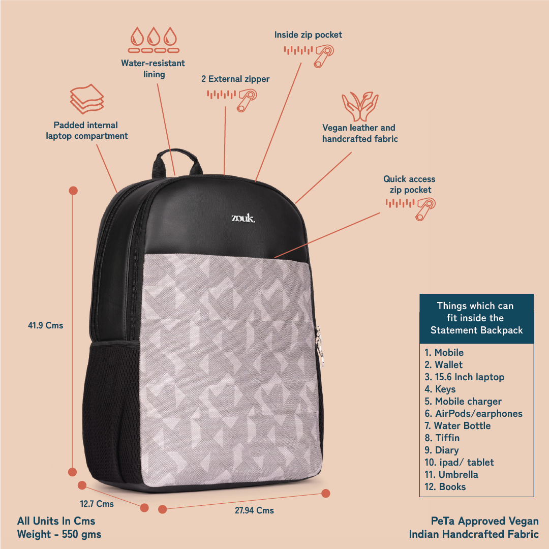 Aravalli Abstract Men's Statement Backpack