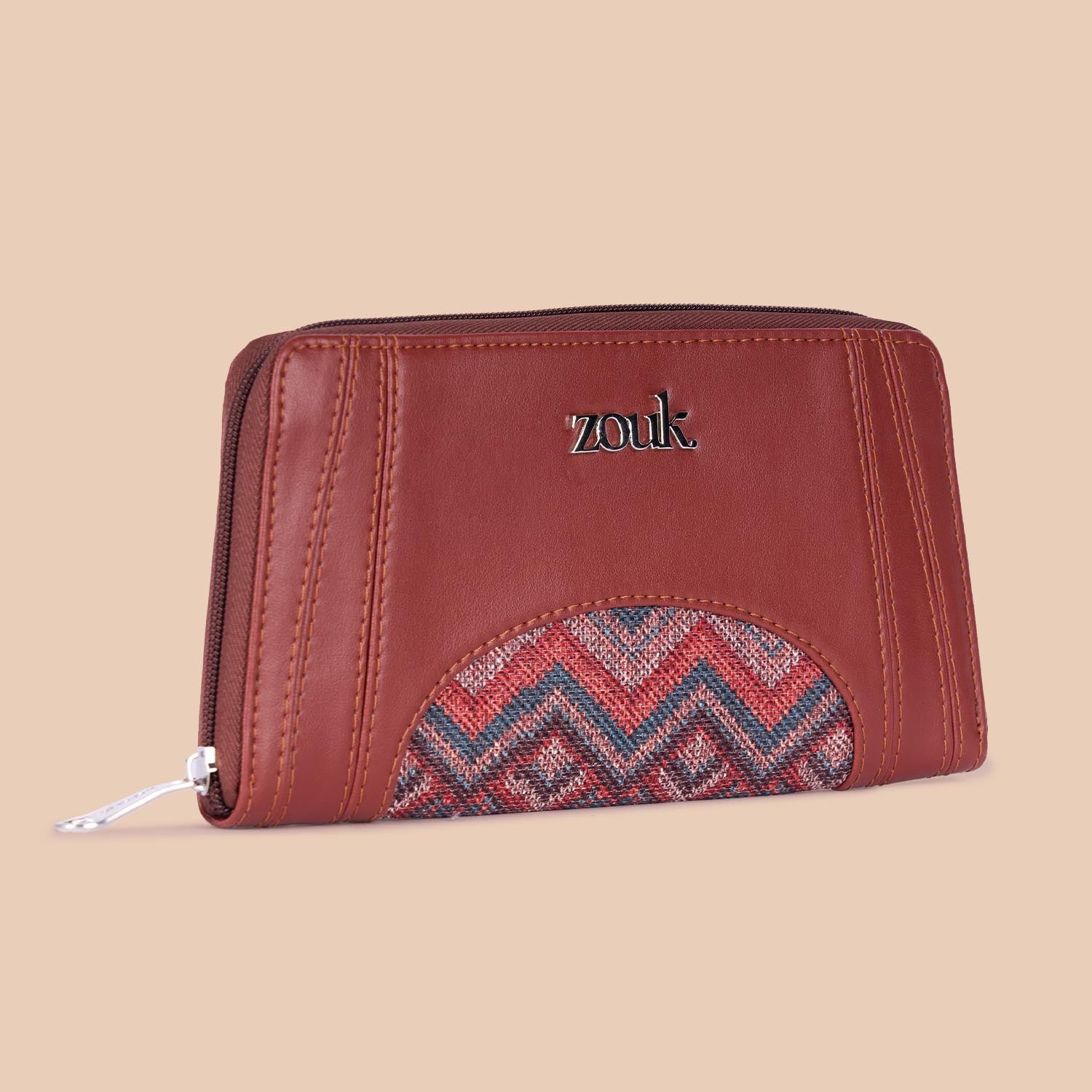 Arika Zipper Wallet - Gwalior Weaves