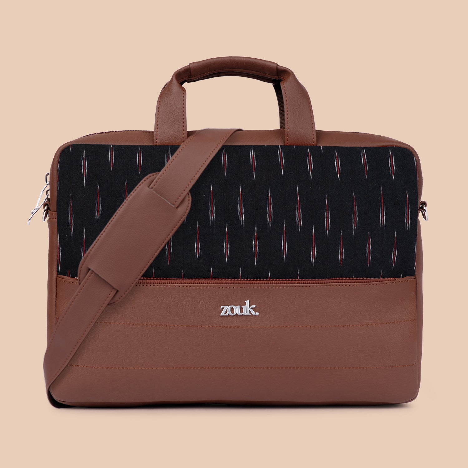 Arin Laptop Bag - Ikat GreRed