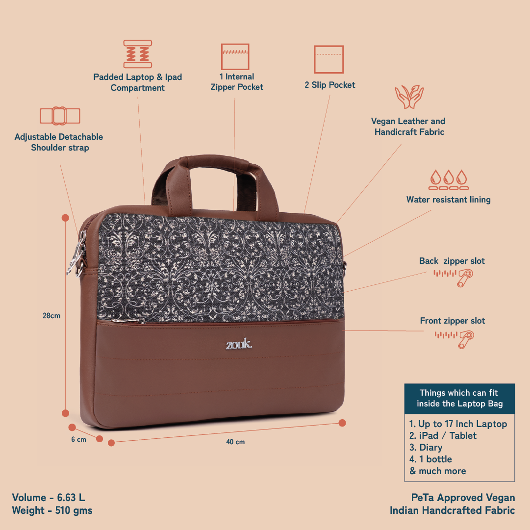 Arin Laptop Bag - Lattice Lace