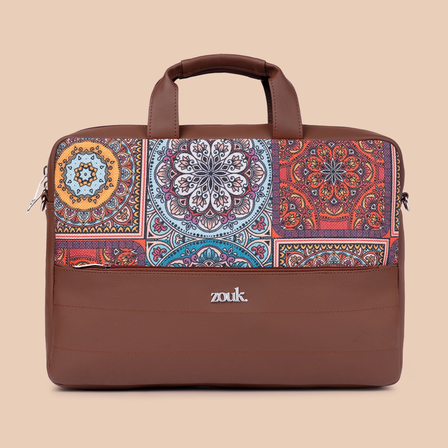 Arin Laptop Bag - Multicolor Mandala Print