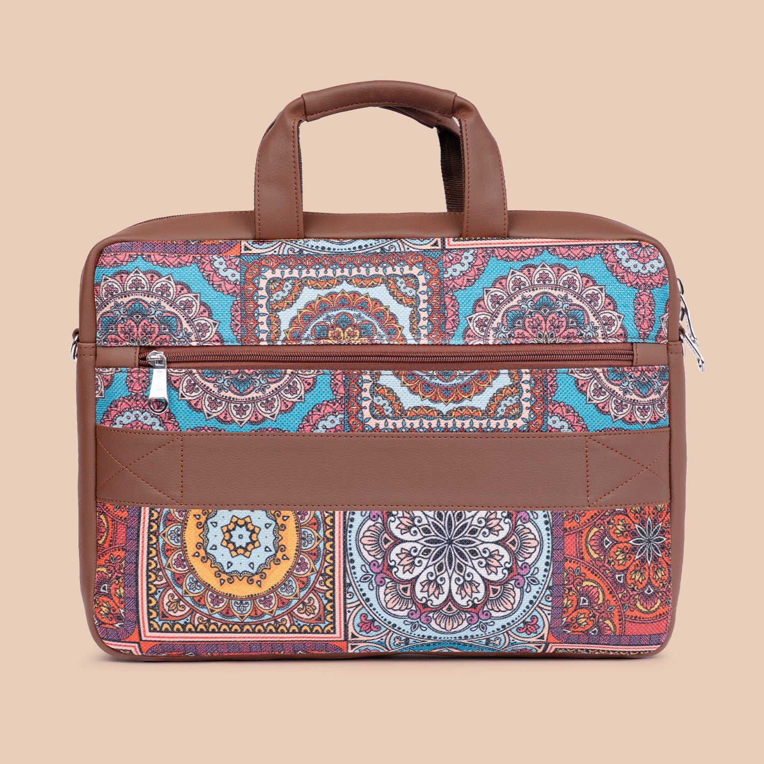 ZIP-Arin Laptop Bag - Multicolor Mandala Print
