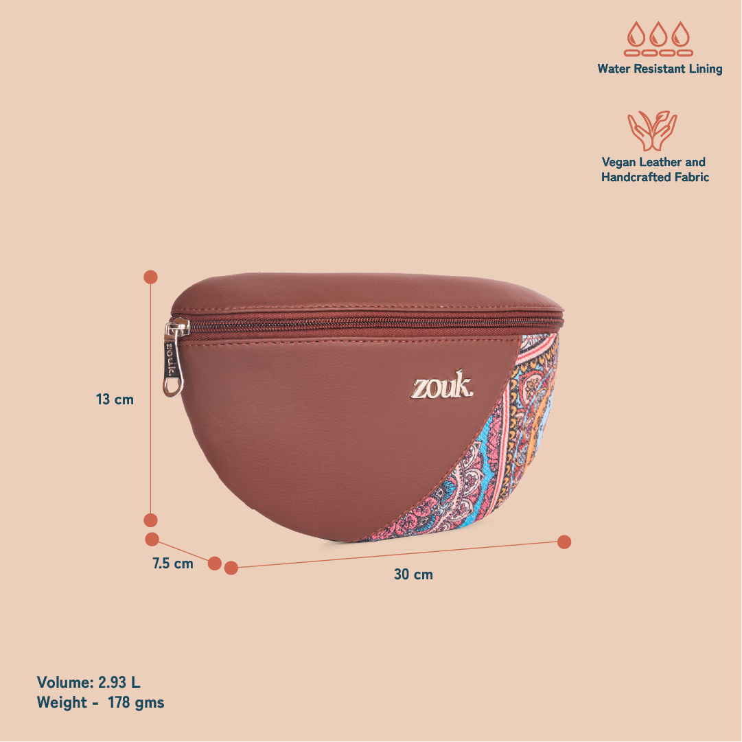 ZIP-Freya Fanny Pack - Multicolor Mandala Print