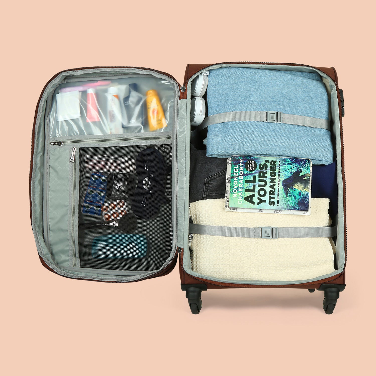 Hyderabad Ikat Avasa Trolley Bag Combo (Cabin & Medium)
