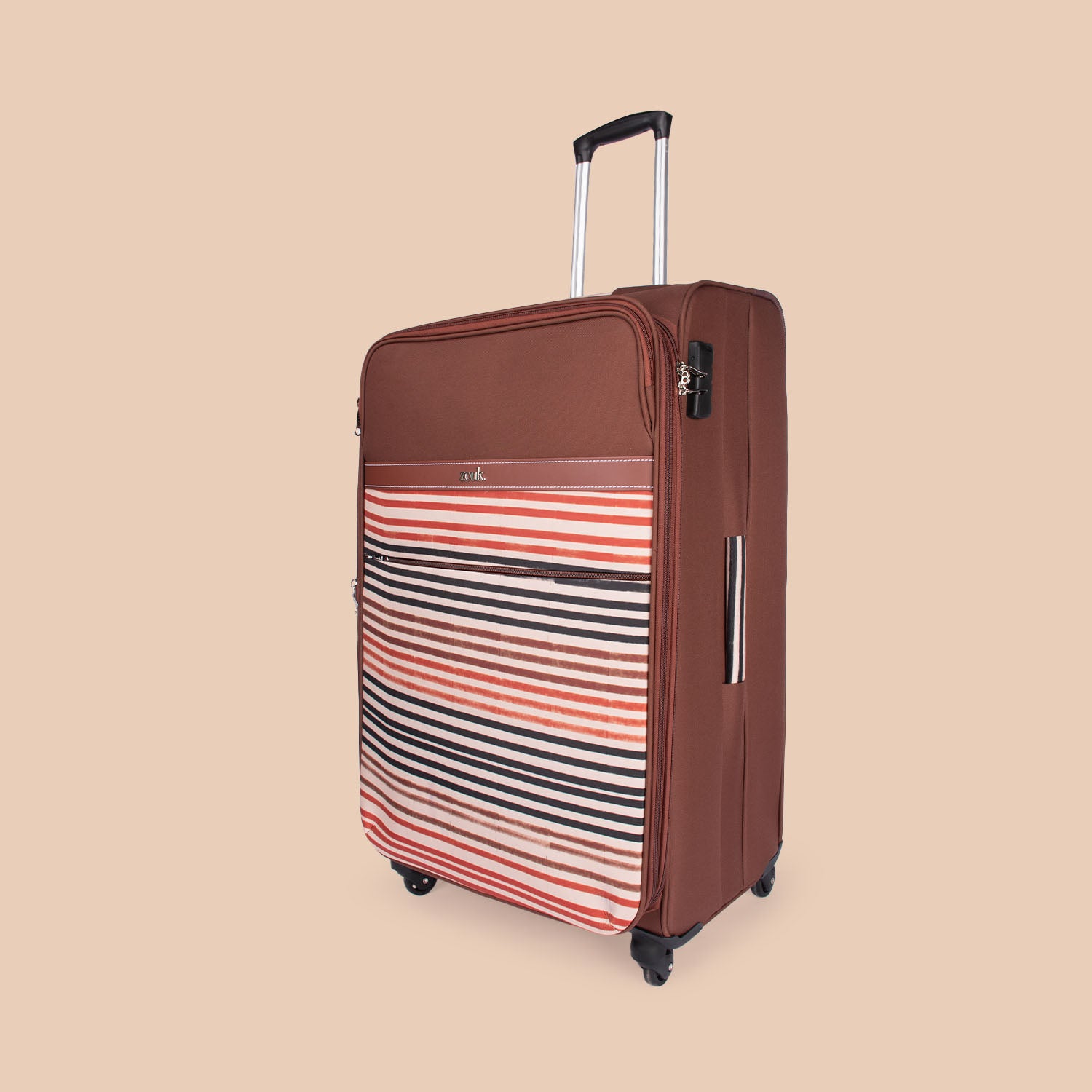 Qutub Stripes Avasa Trolley Bag (Large)