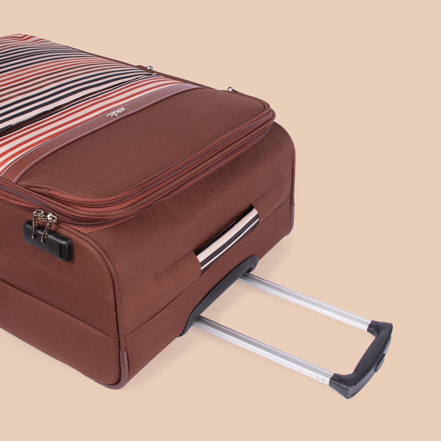 Qutub Stripes Avasa Trolley Bag (Large)