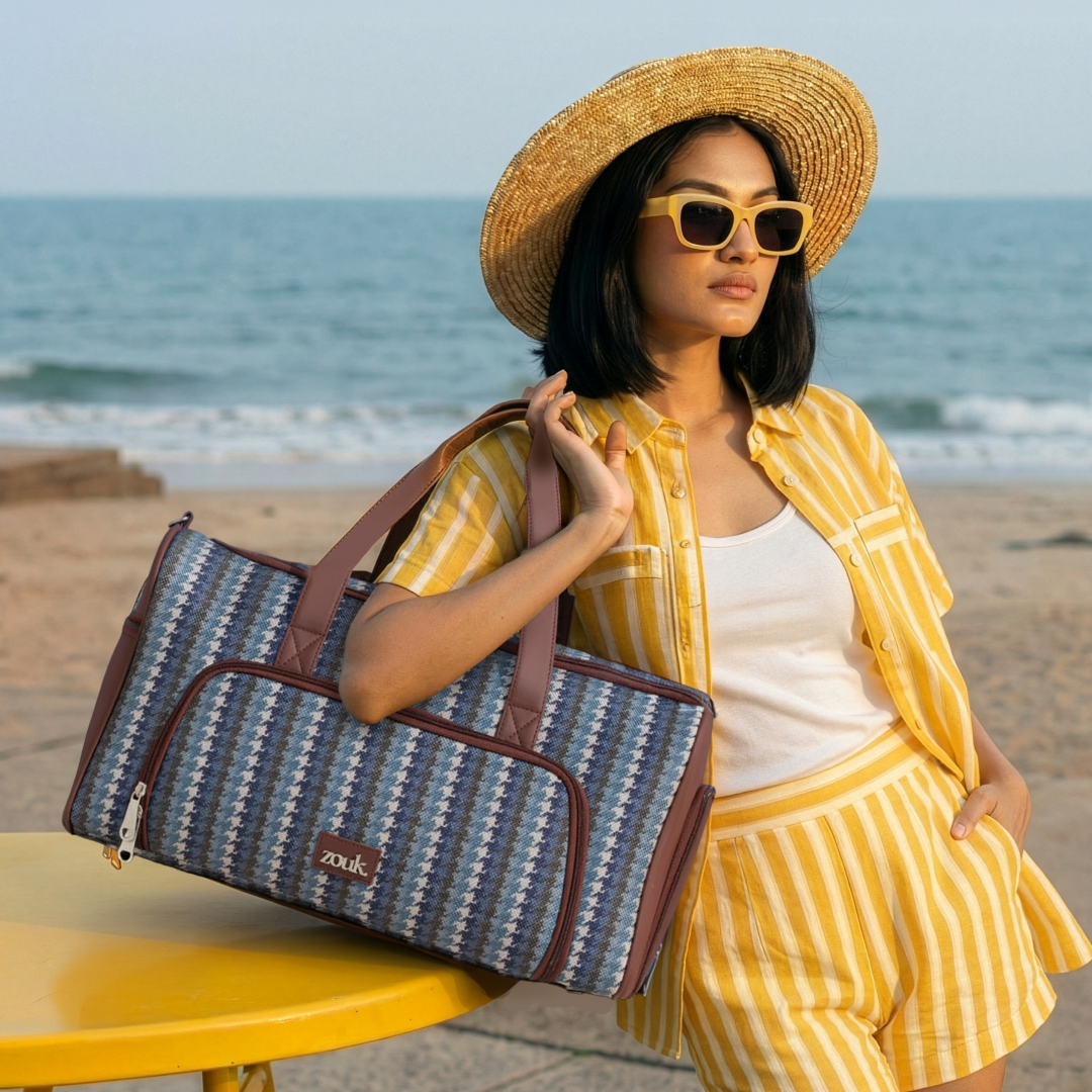 Bombay Houndstooth Weekender Duffle Bag