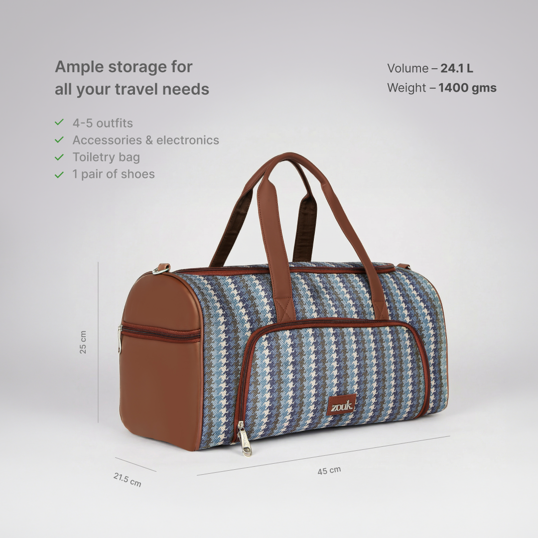 Bombay Houndstooth Weekender Duffle Bag