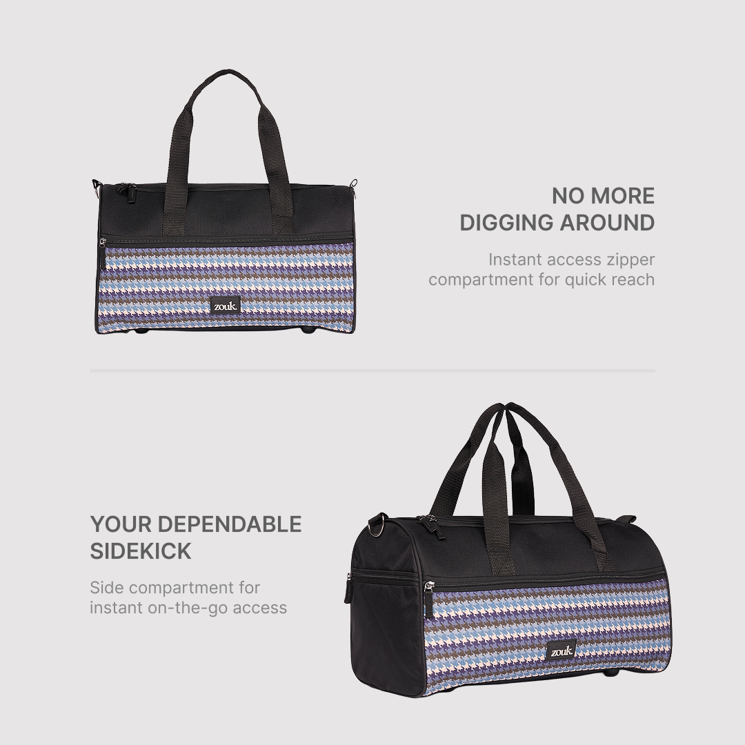 Bombay Houndstooth Travel Duffle Bag - Men's Collection