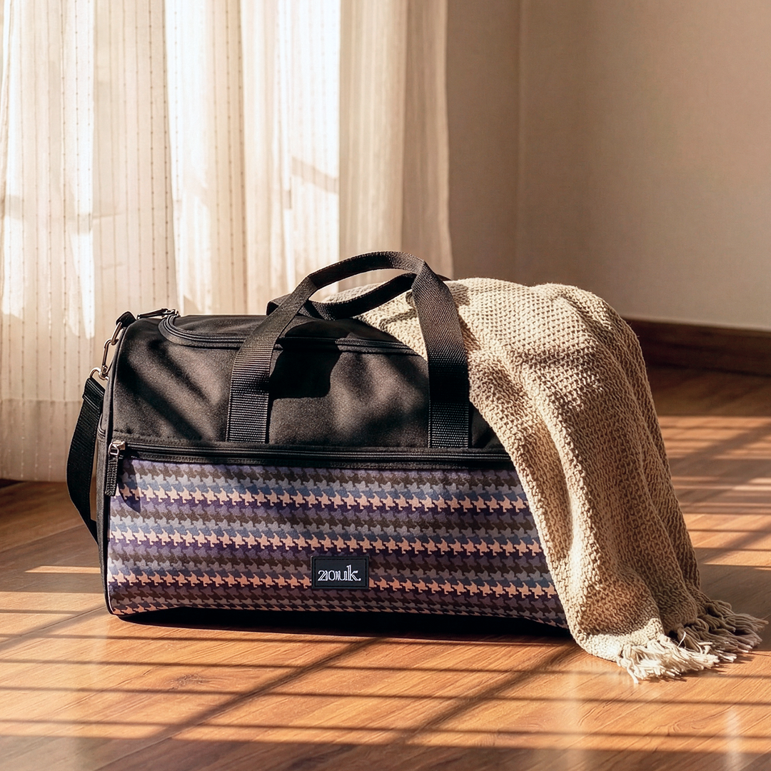 Bombay Houndstooth Travel Duffle Bag - Men's Collection