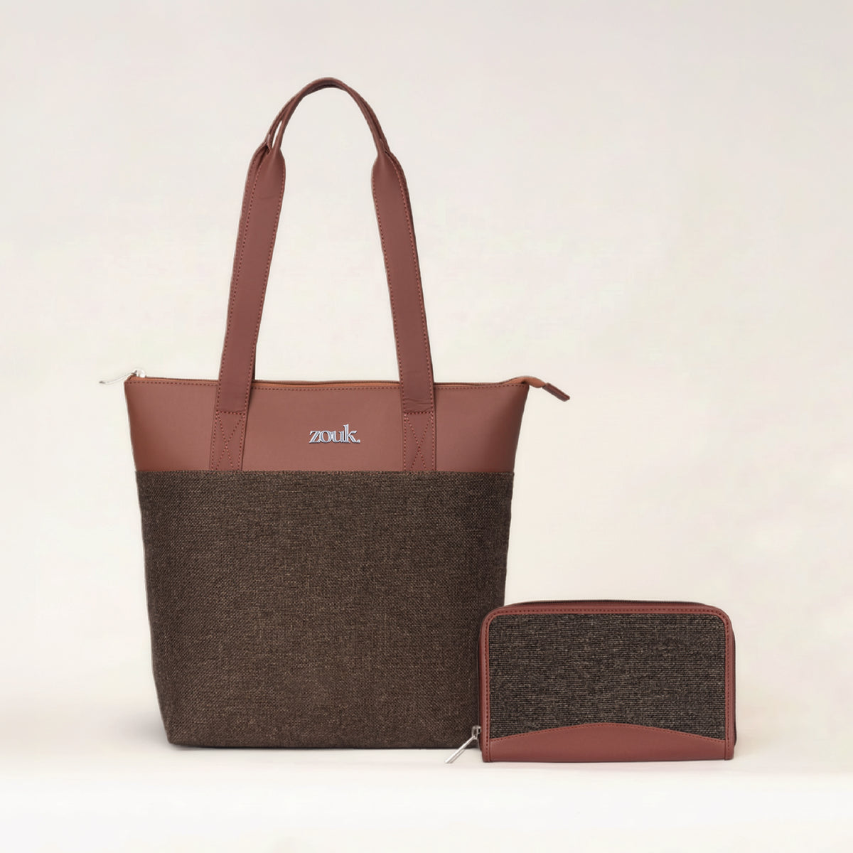 Bristel Everyday Tote Bag & Chain Wallet Combo