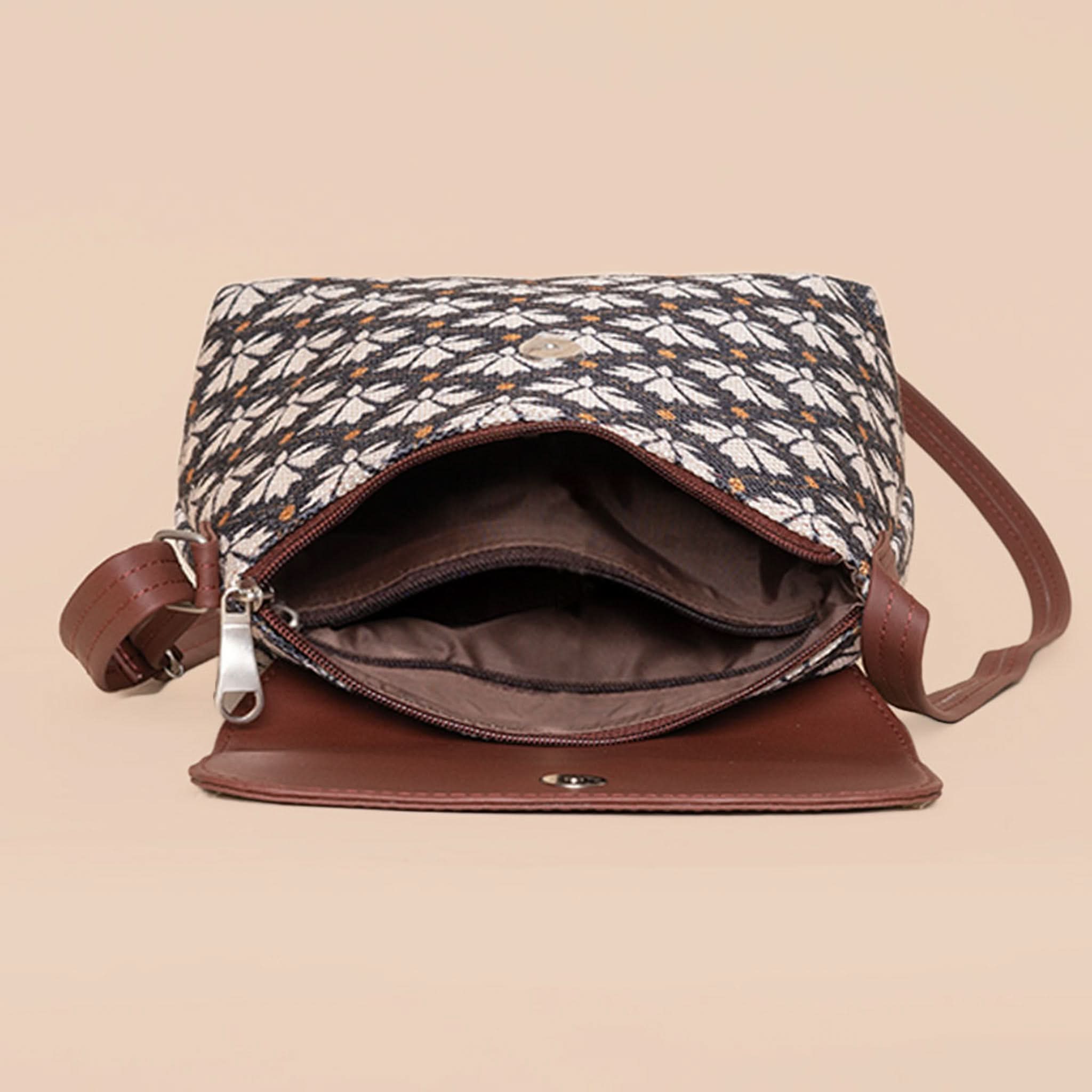 Bidri Kaiser - Women's Work Bag & Flap Sling Bag Combo
