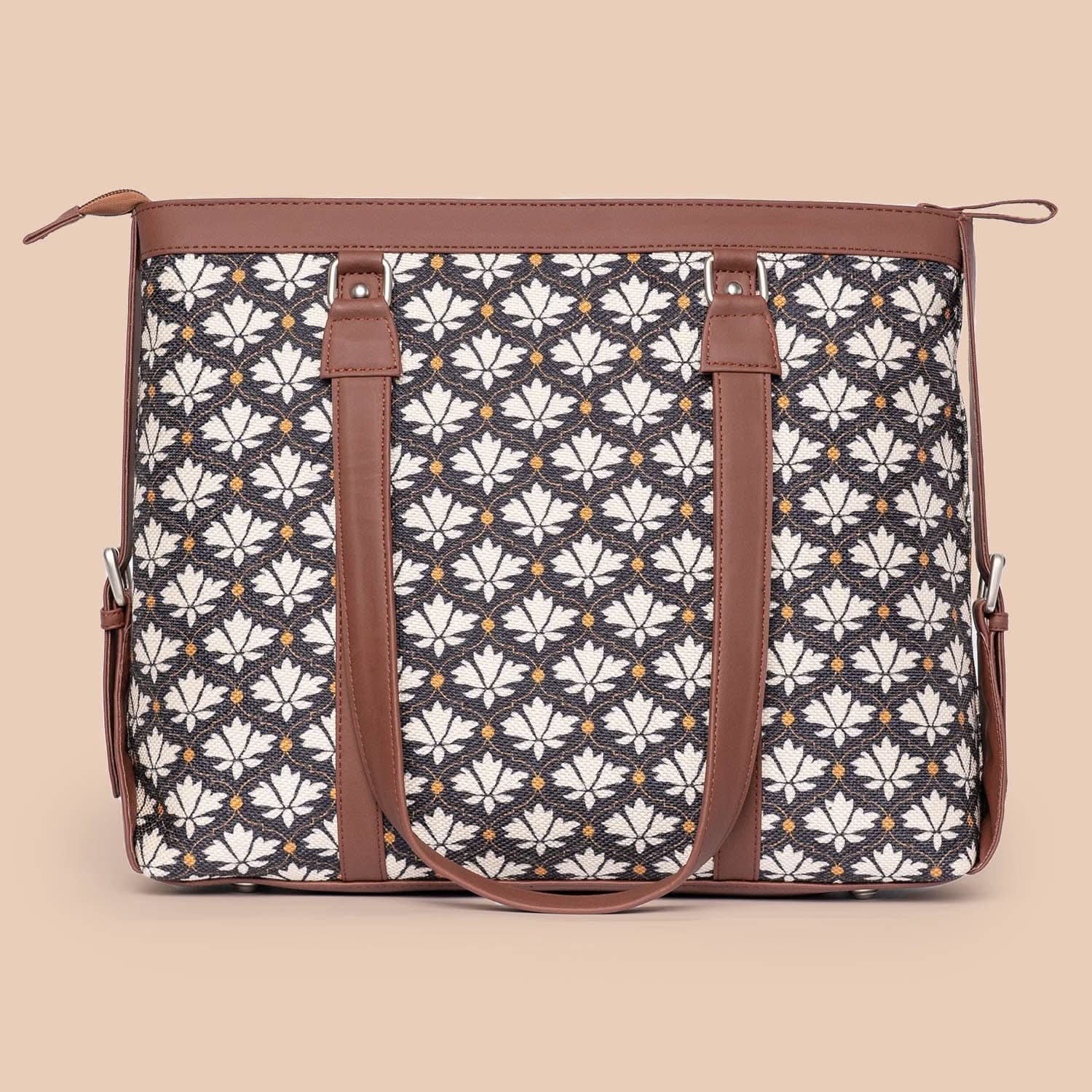 Bidri Kaiser - Women's Office Bag & Classic Zipper Wallet Combo