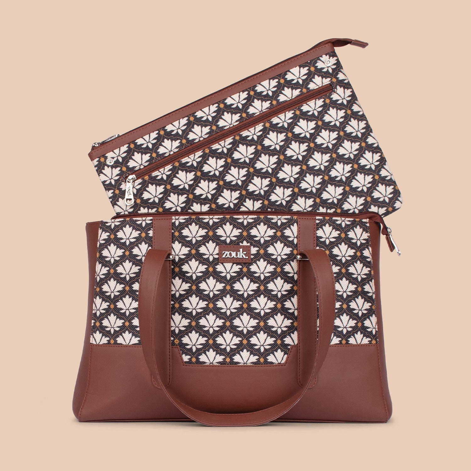 ZIP-Zouk Bidri Kaiser Maya Multitasker Tote Bag