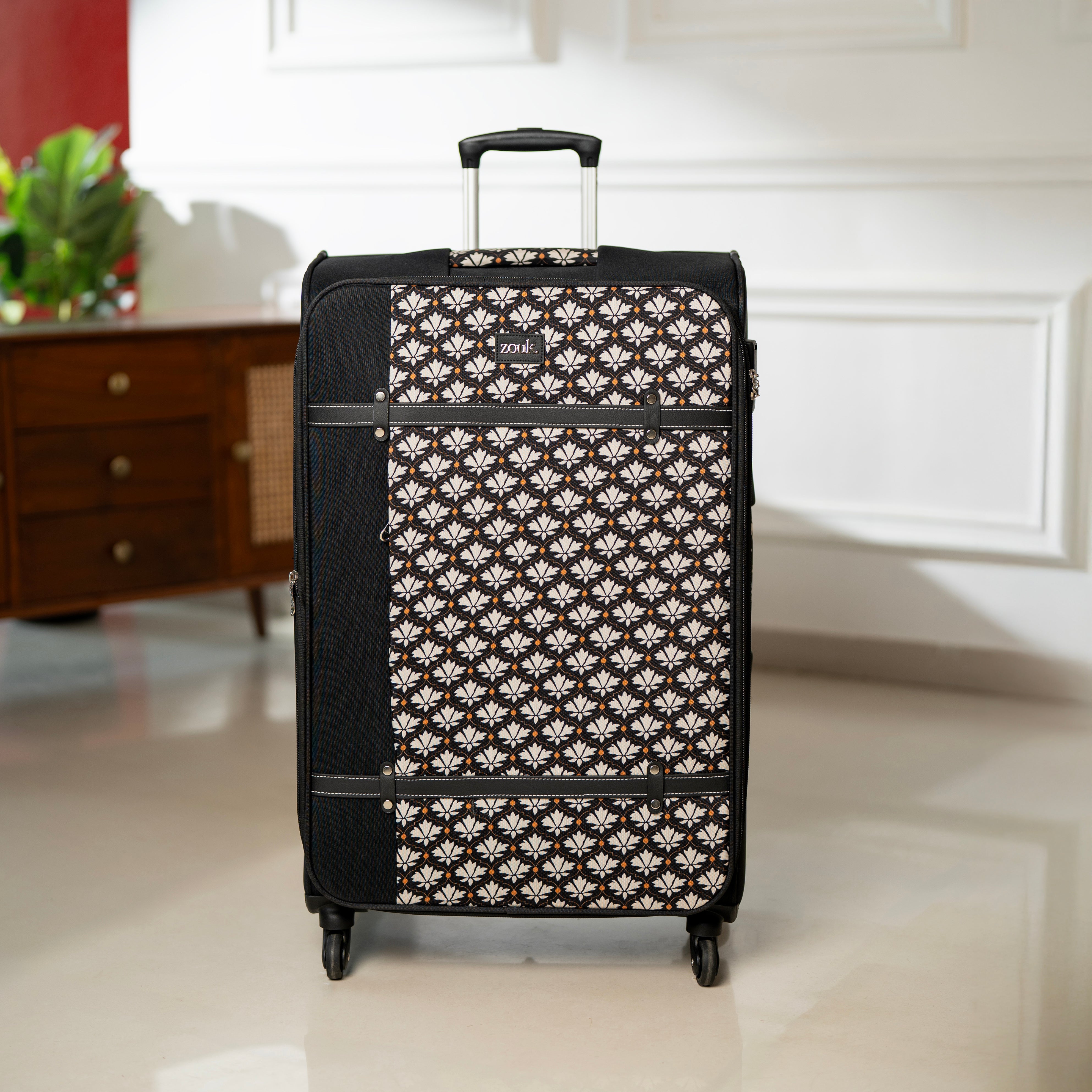 Bidri Kaiser Saira Trolley Bag - Black (Medium)