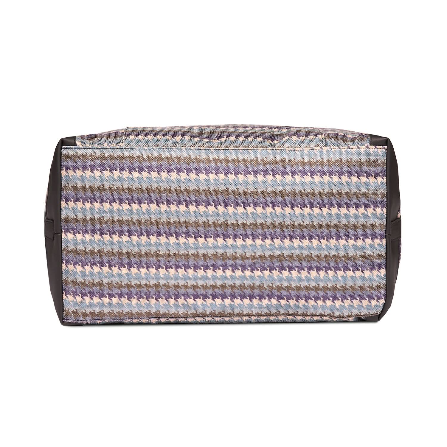 Bombay Houndstooth Collapsible Duffle Bag