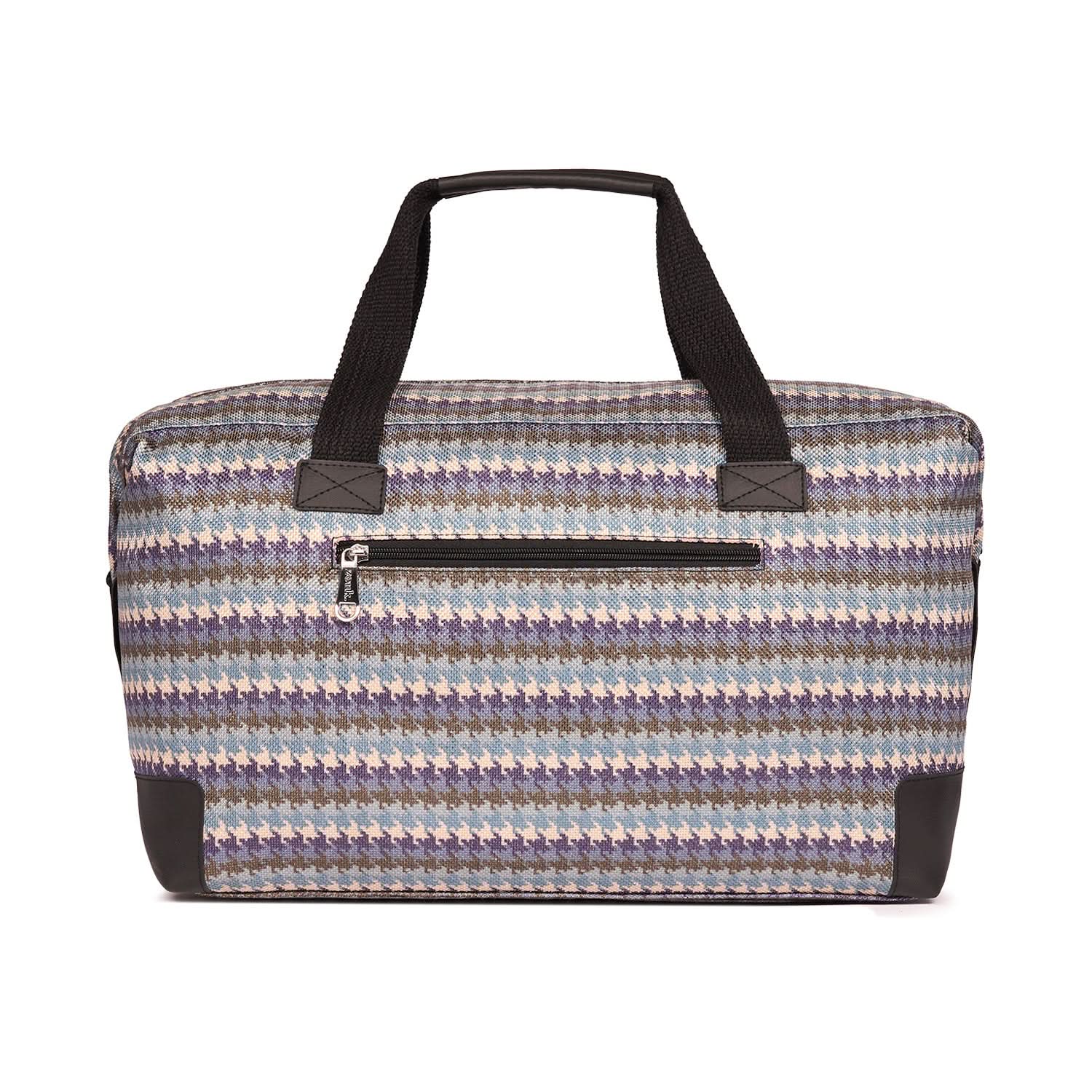 Bombay Houndstooth Collapsible Duffle Bag