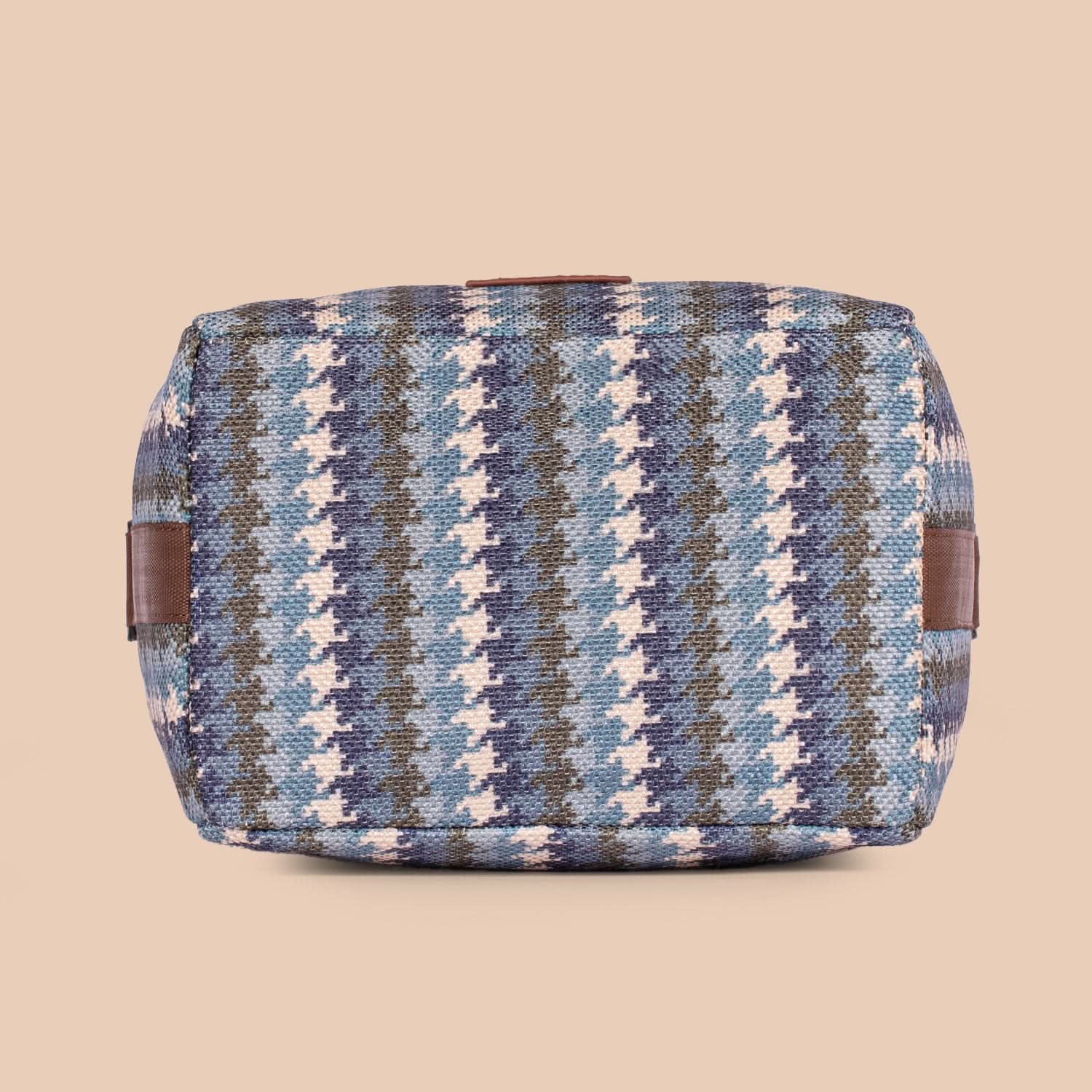 Bombay Houndstooth Roll Up Lunch Bag
