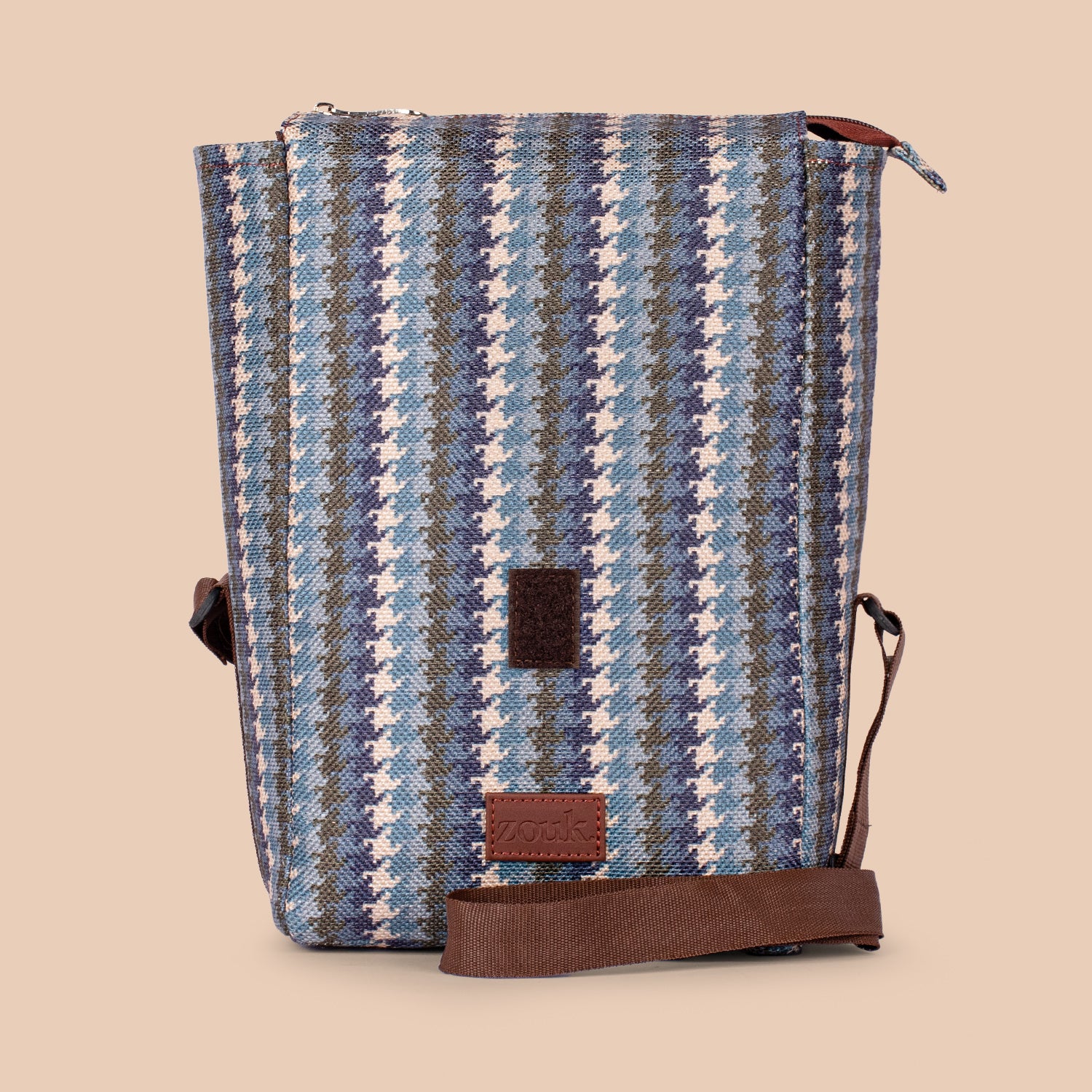 Bombay Houndstooth Roll Up Lunch Bag