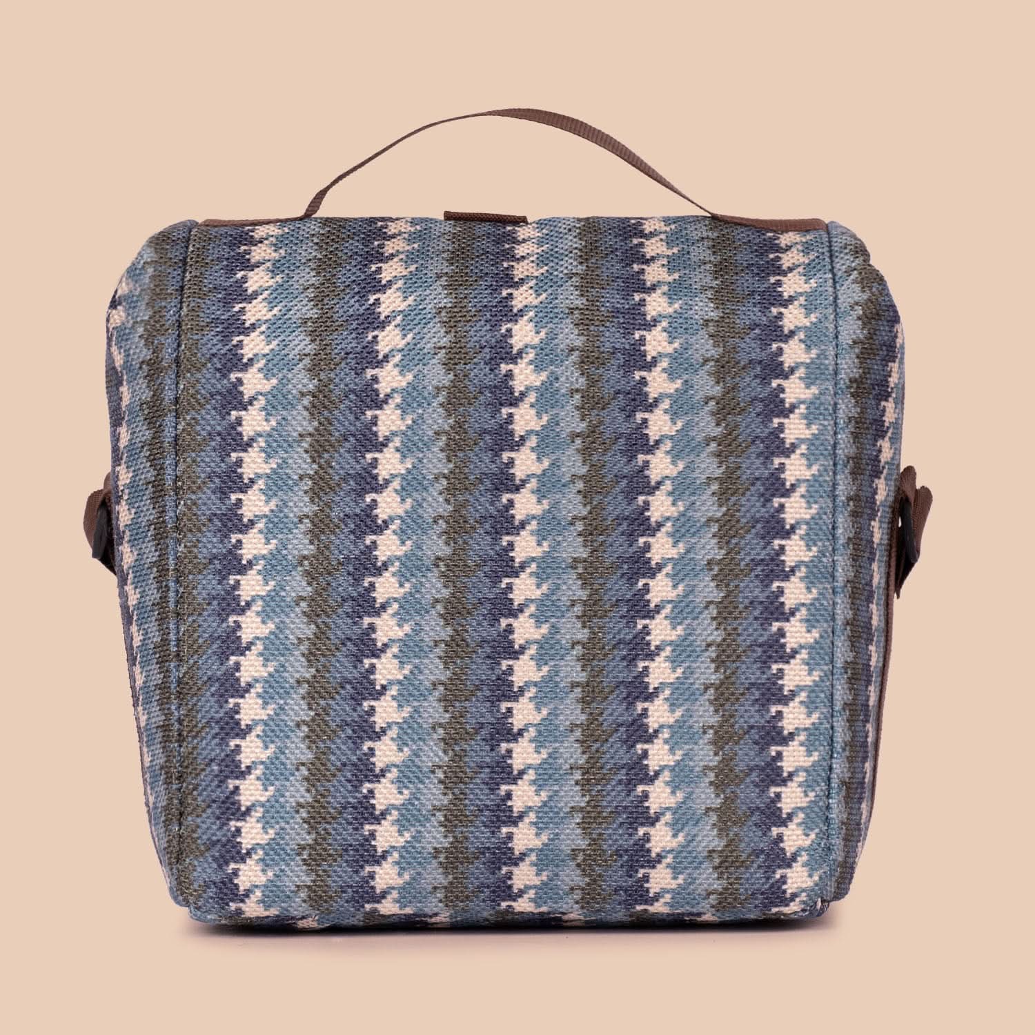 Bombay Houndstooth Roll Up Lunch Bag