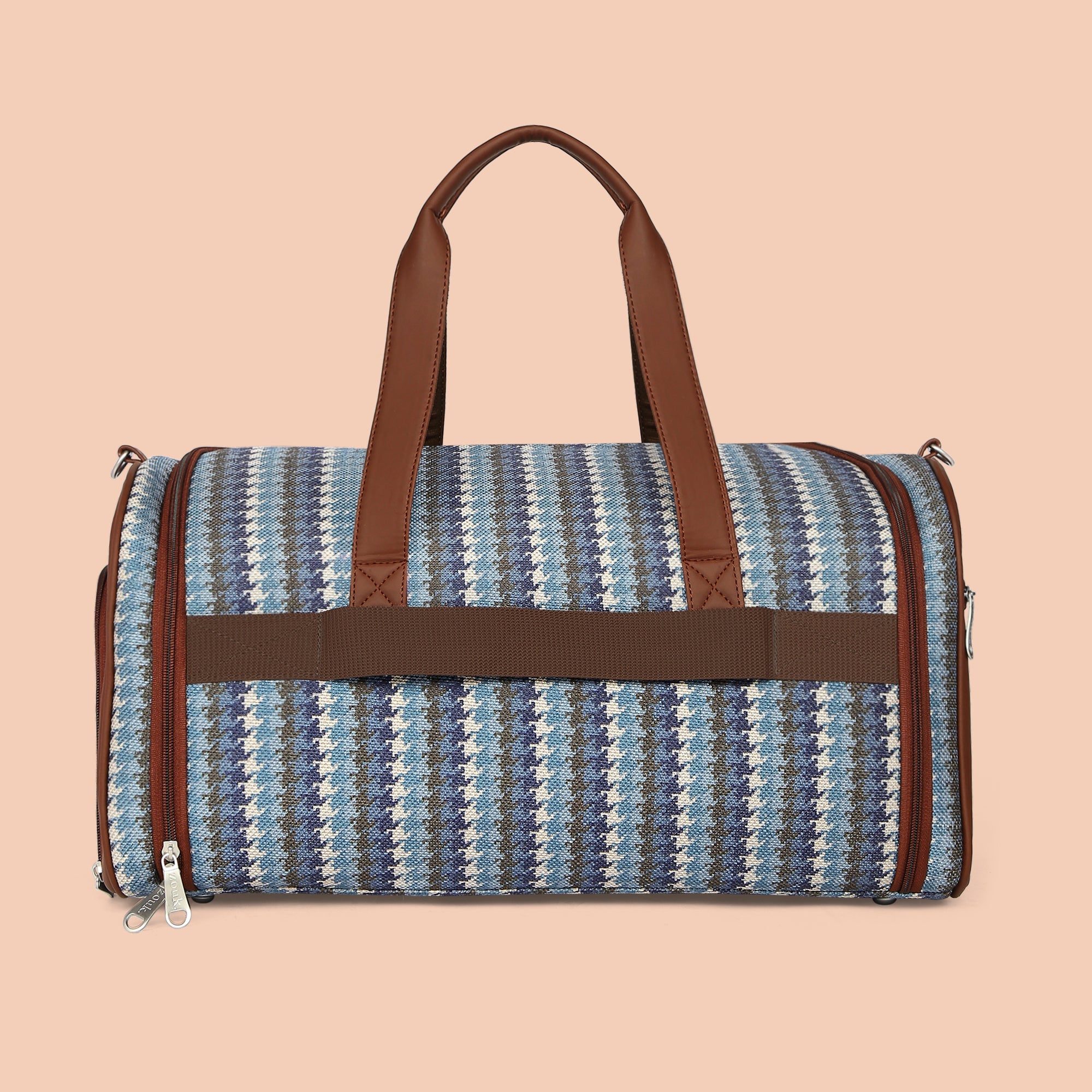 ZIP-Bombay Houndstooth Weekender Duffle Bag
