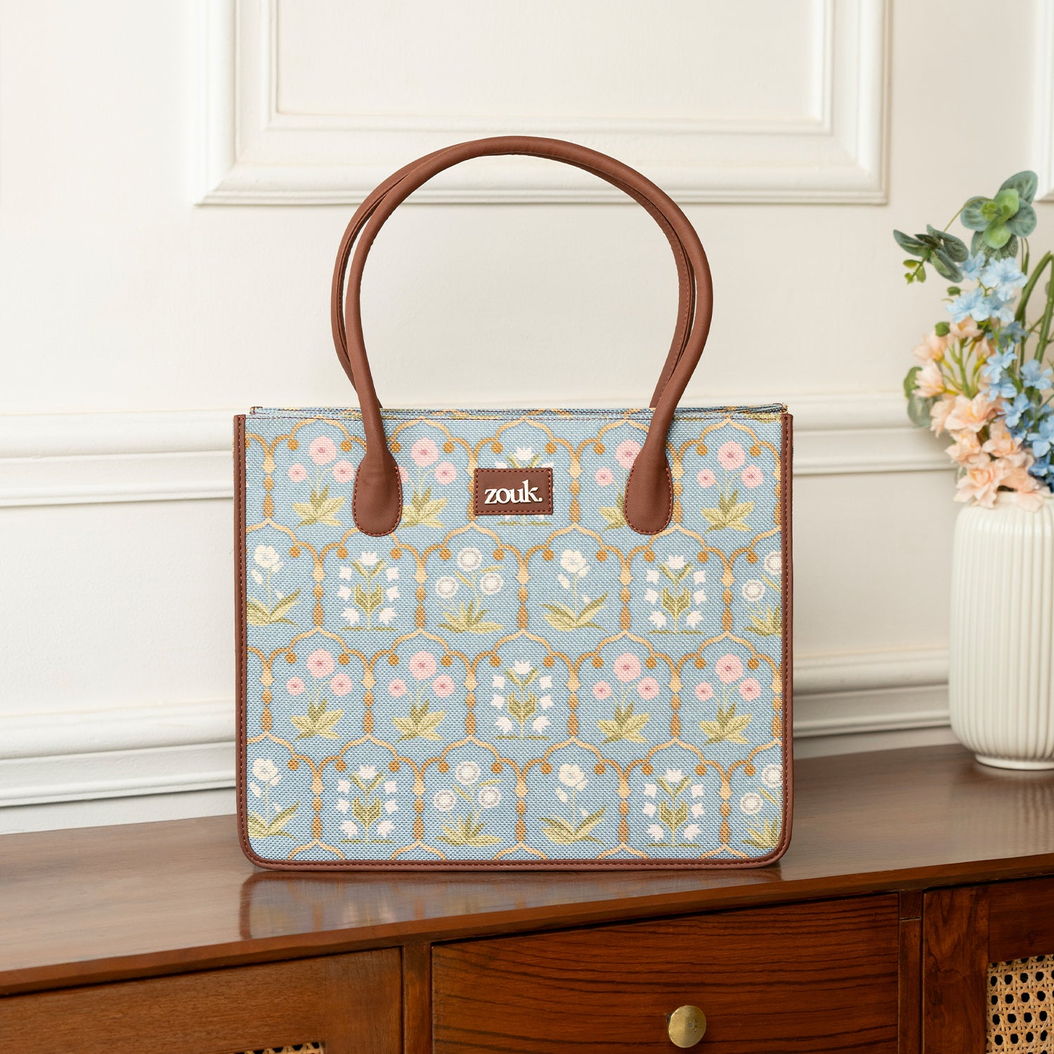 Jaipur Fresco Blue Book Tote