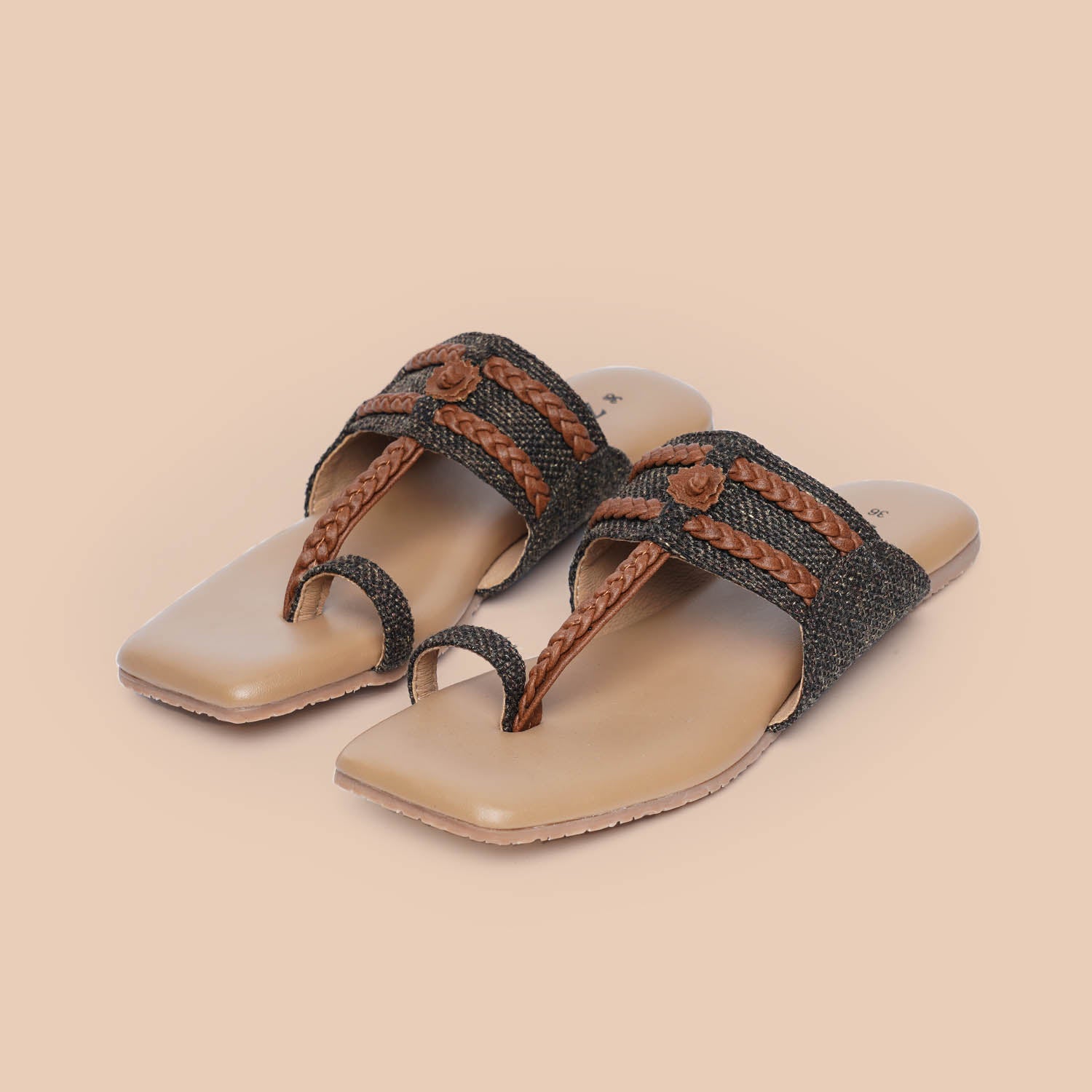Bristel Braided Kolhapuri Chappal