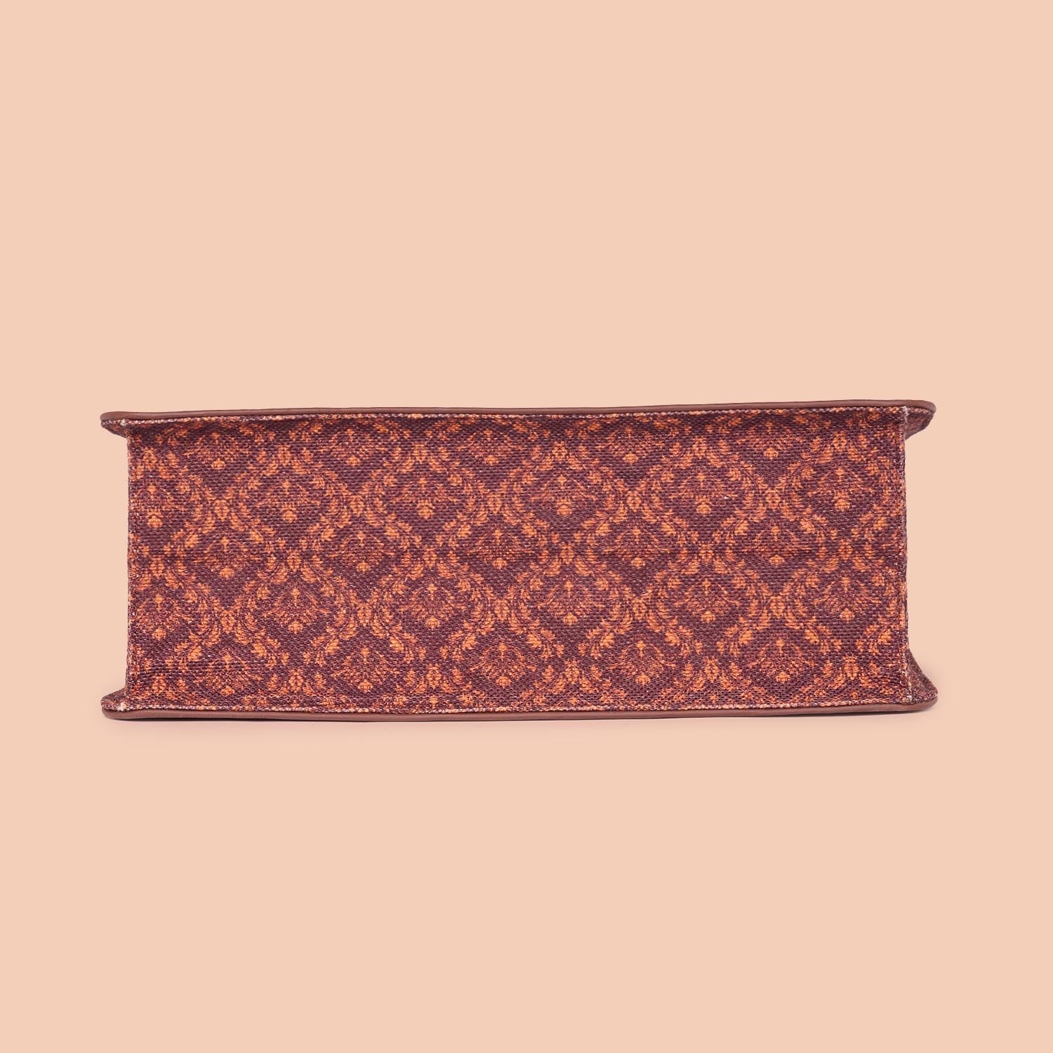 Brown Floral Book Tote