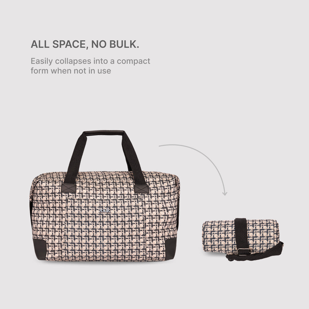 Carter Checks Collapsible Duffle Bag