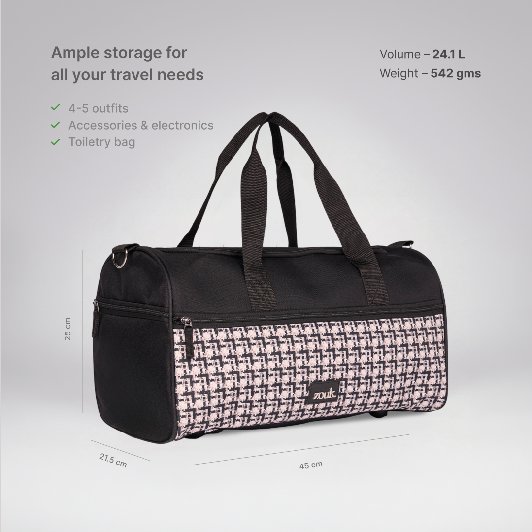 Carter Checks Travel Duffle Bag