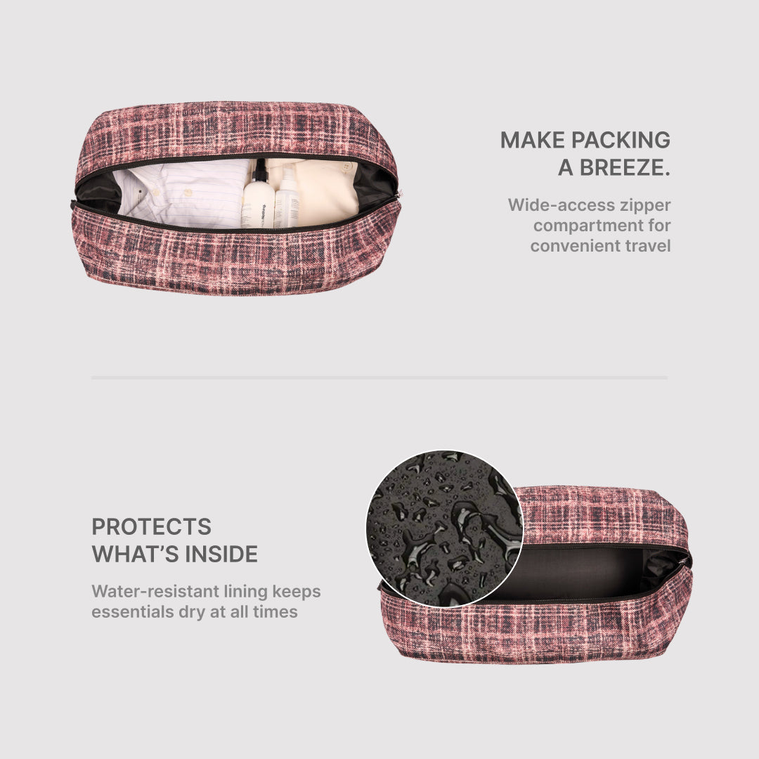 Cashmere Noir (Pink) Collapsible Duffel Bag