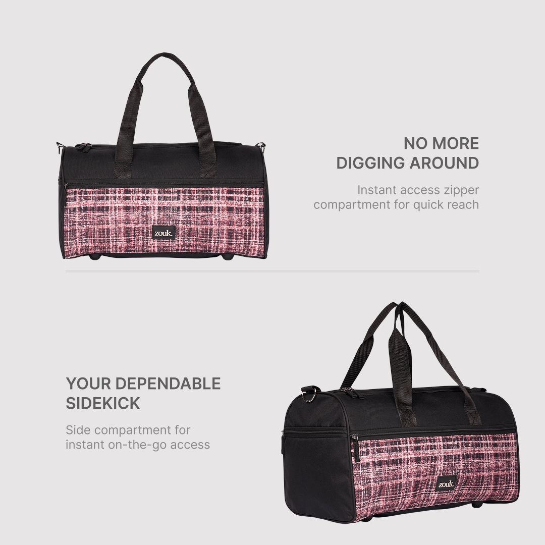 Cashmere Noir (Pink) Travel Duffel Bag