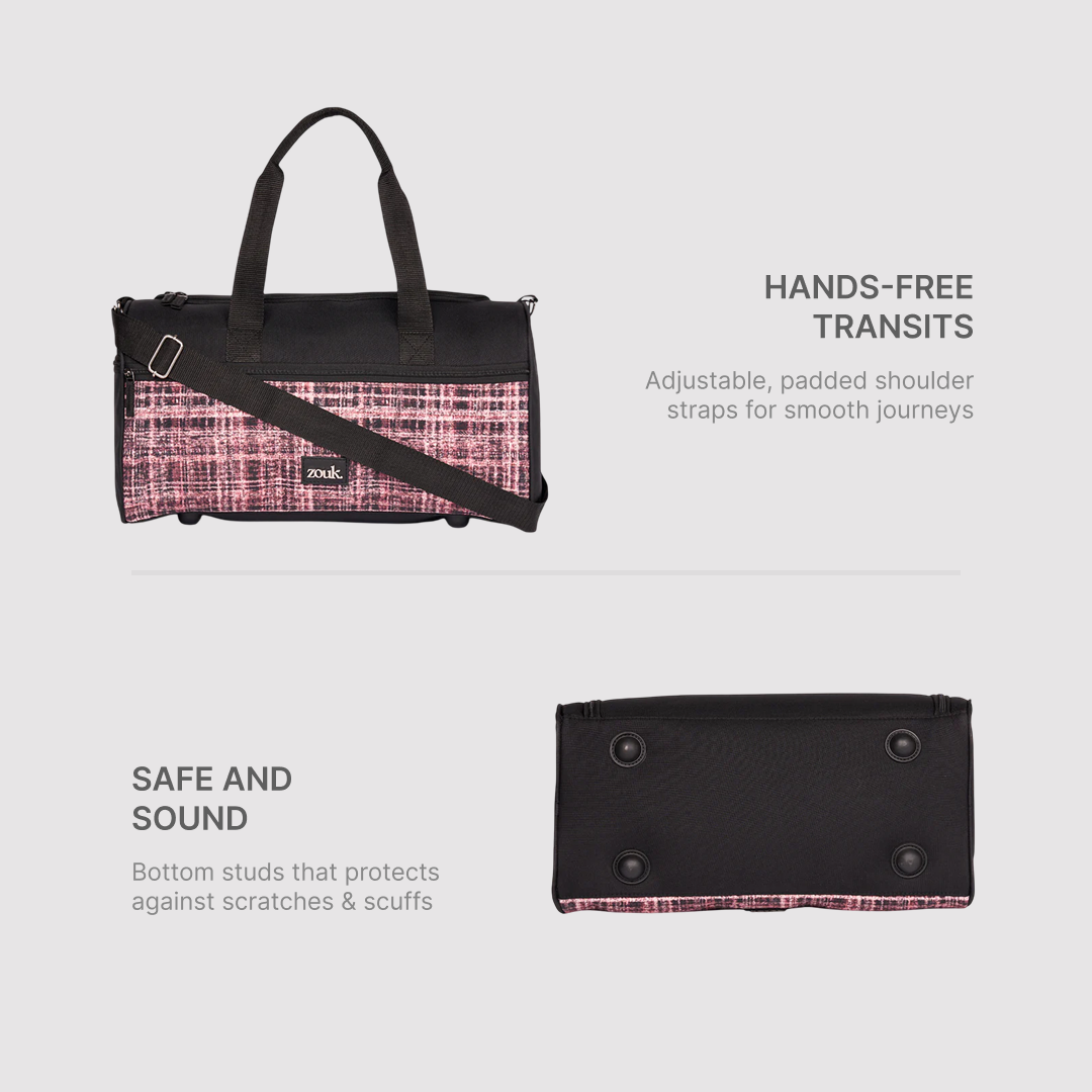 Cashmere Noir (Pink) Travel Duffel Bag
