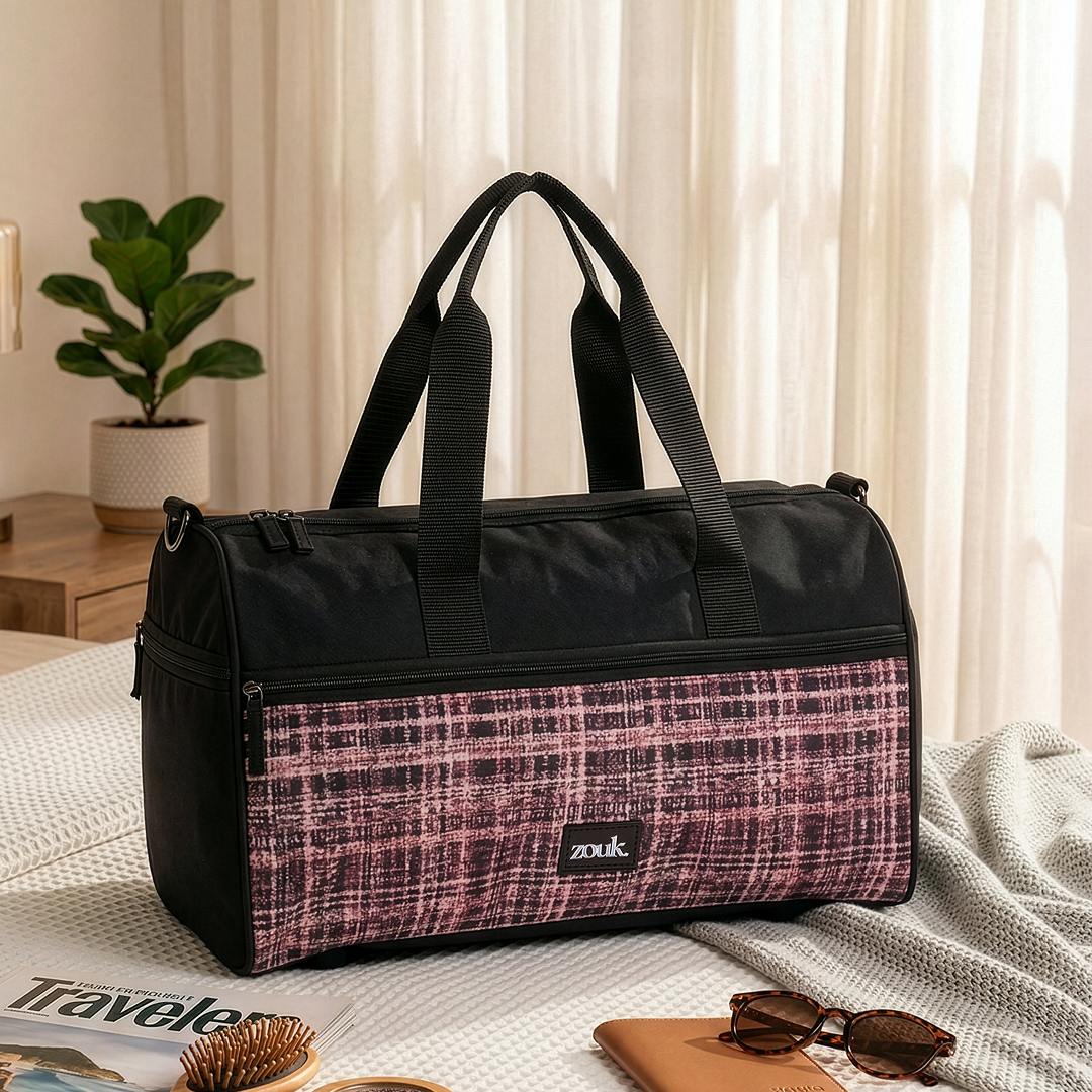 Cashmere Noir (Pink) Travel Duffel Bag