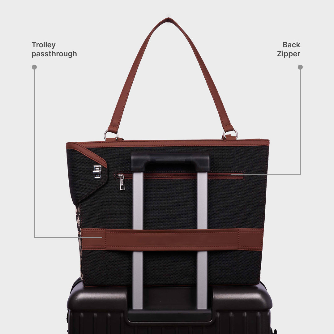 Bidri Kaiser Corner Office Tote (Jet Black)