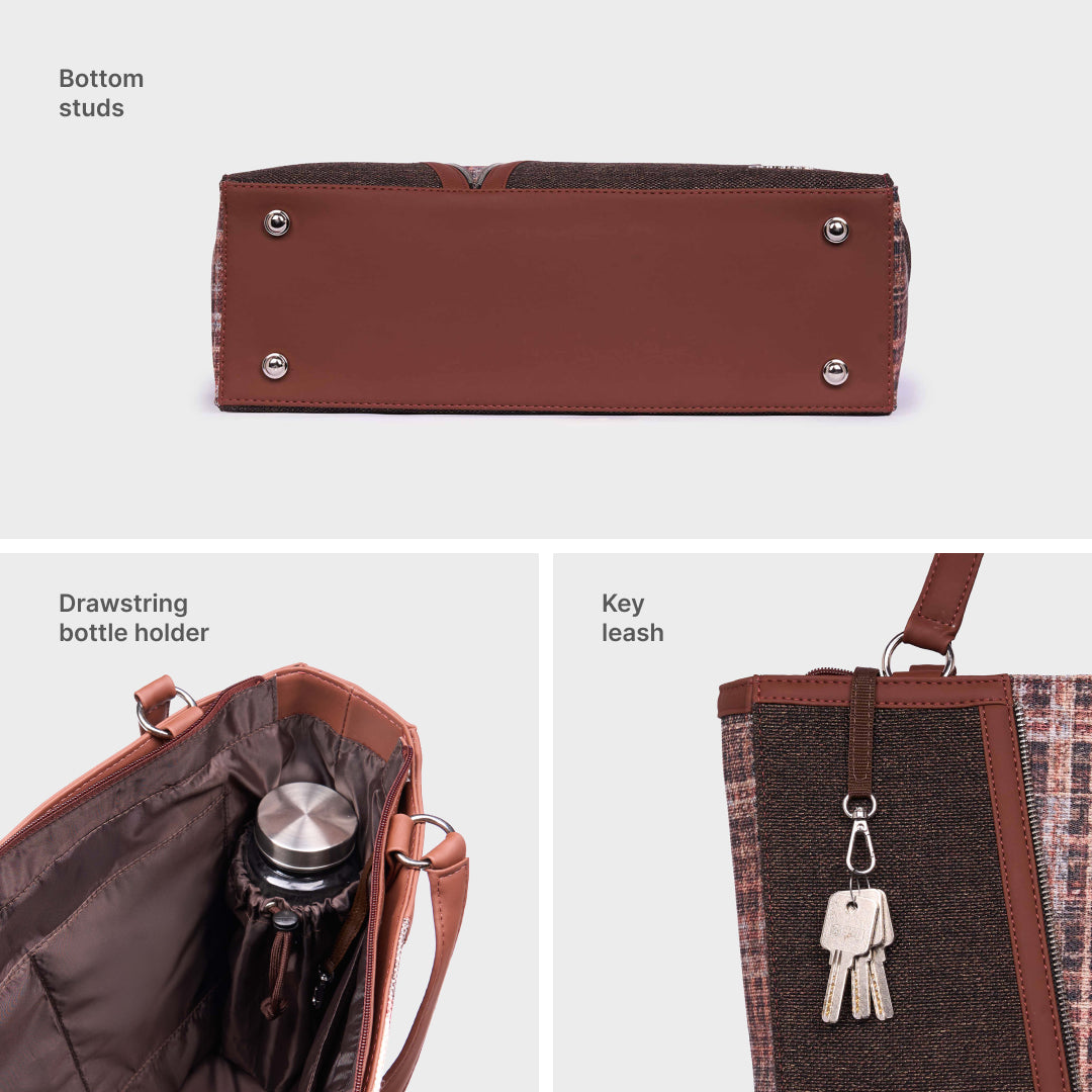 Cashmere Noir (Copper) Corner Office Tote (Bristel)