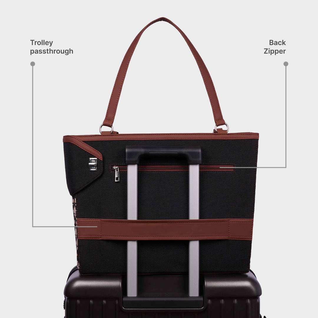 FloMotif Corner Office Tote (Jet Black)