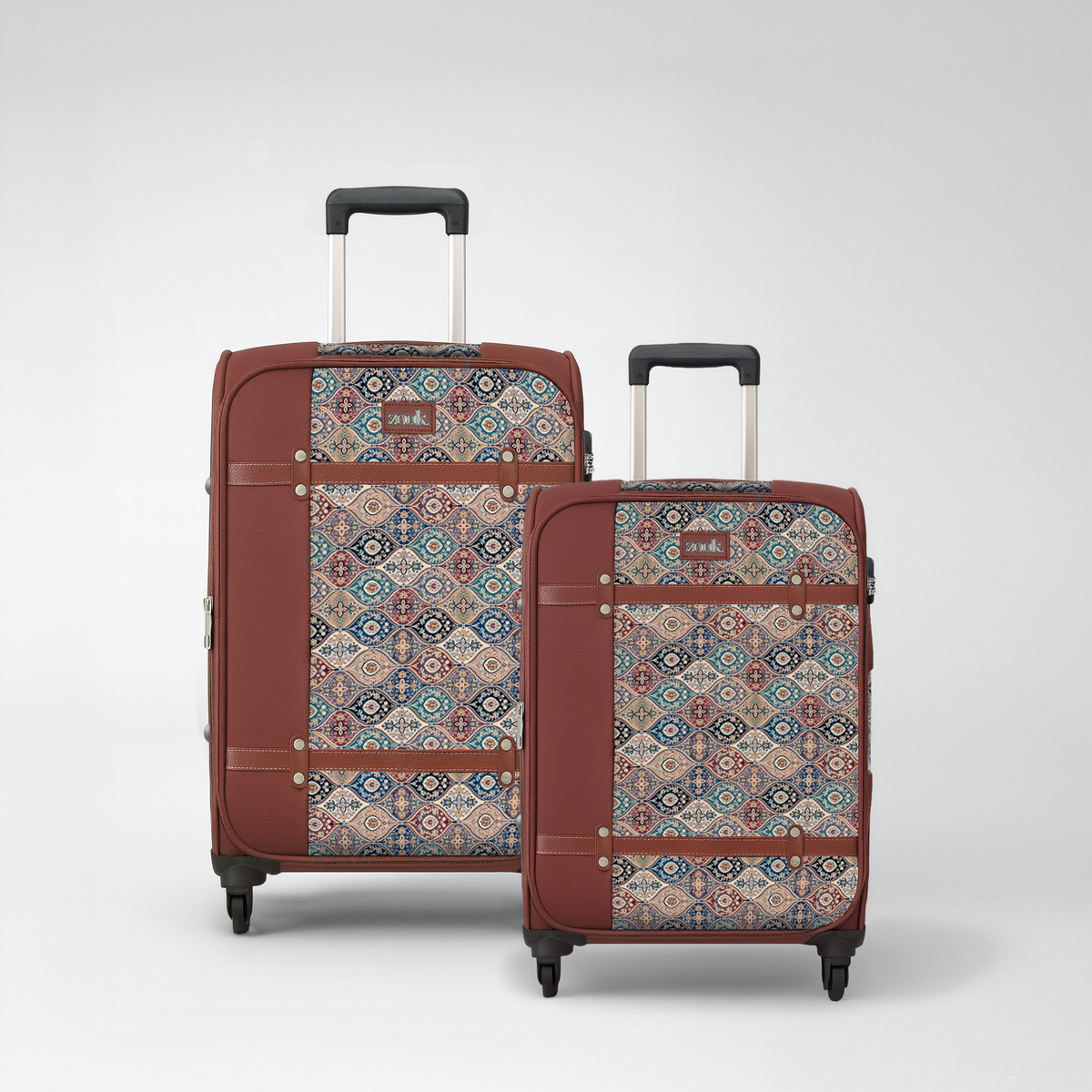 Jammu Kaleen Saira Trolley Bag Combo (Cabin & Medium)