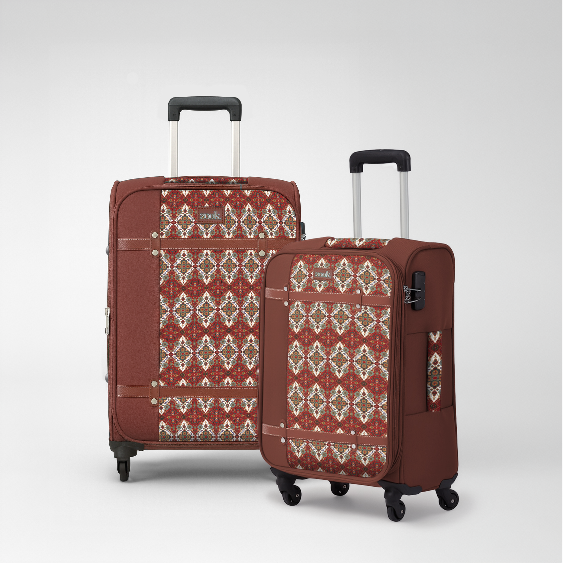 Agra Durrie Saira Trolley Bag Combo (Medium & Large)