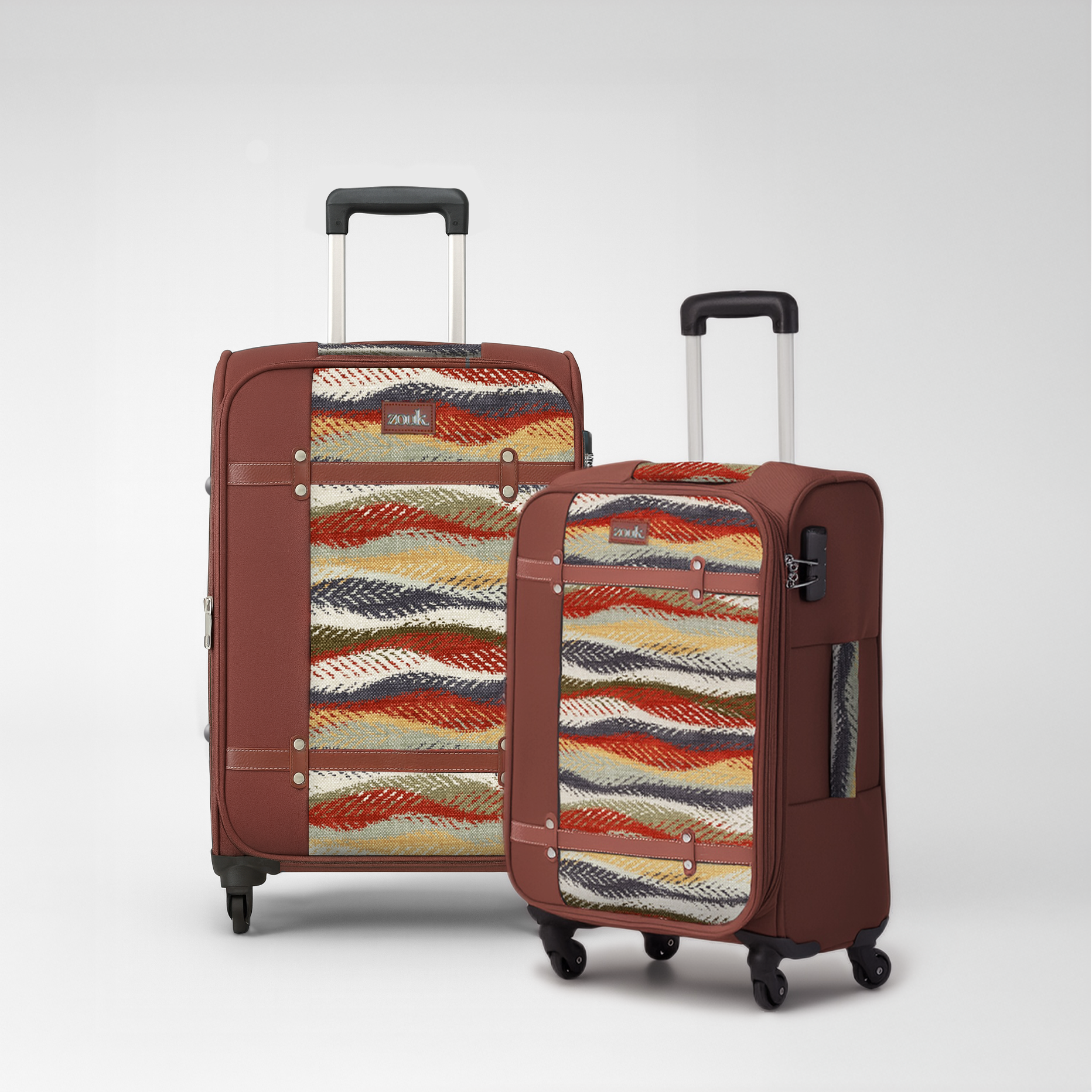 Jaisalmer Dunes Saira Trolley Bag Combo (Medium & Large)