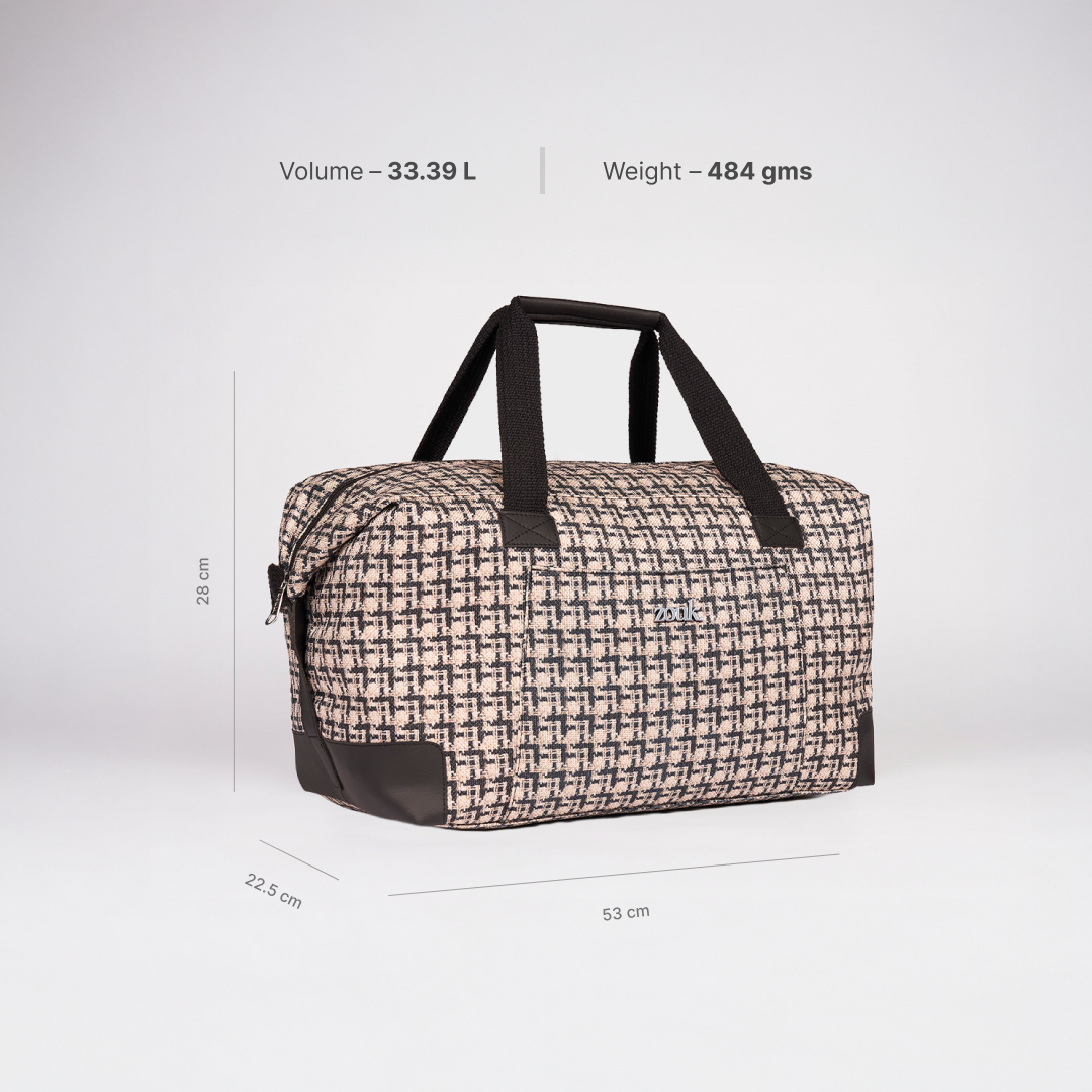 Carter Checks Collapsible Duffle Bag