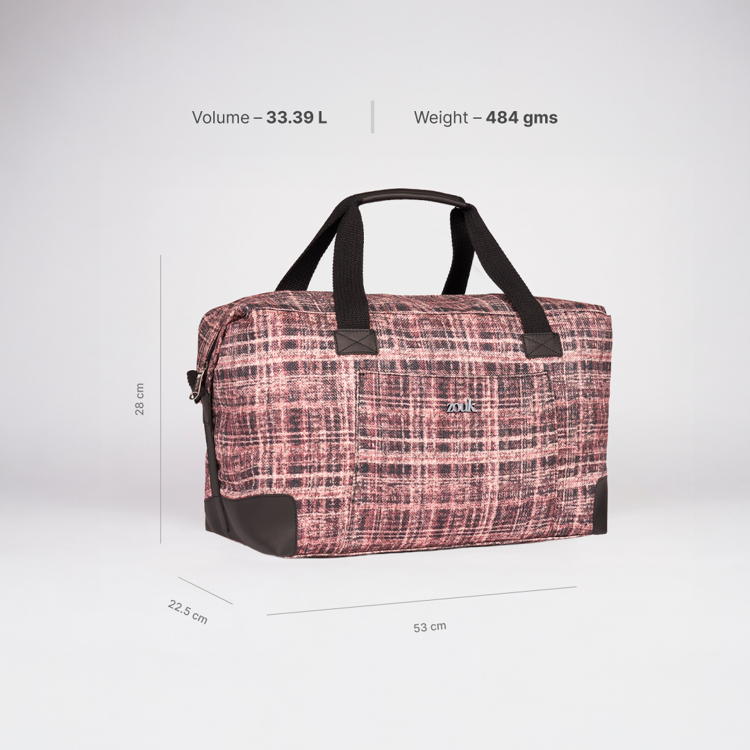 Cashmere Noir (Pink) Collapsible Duffle Bag