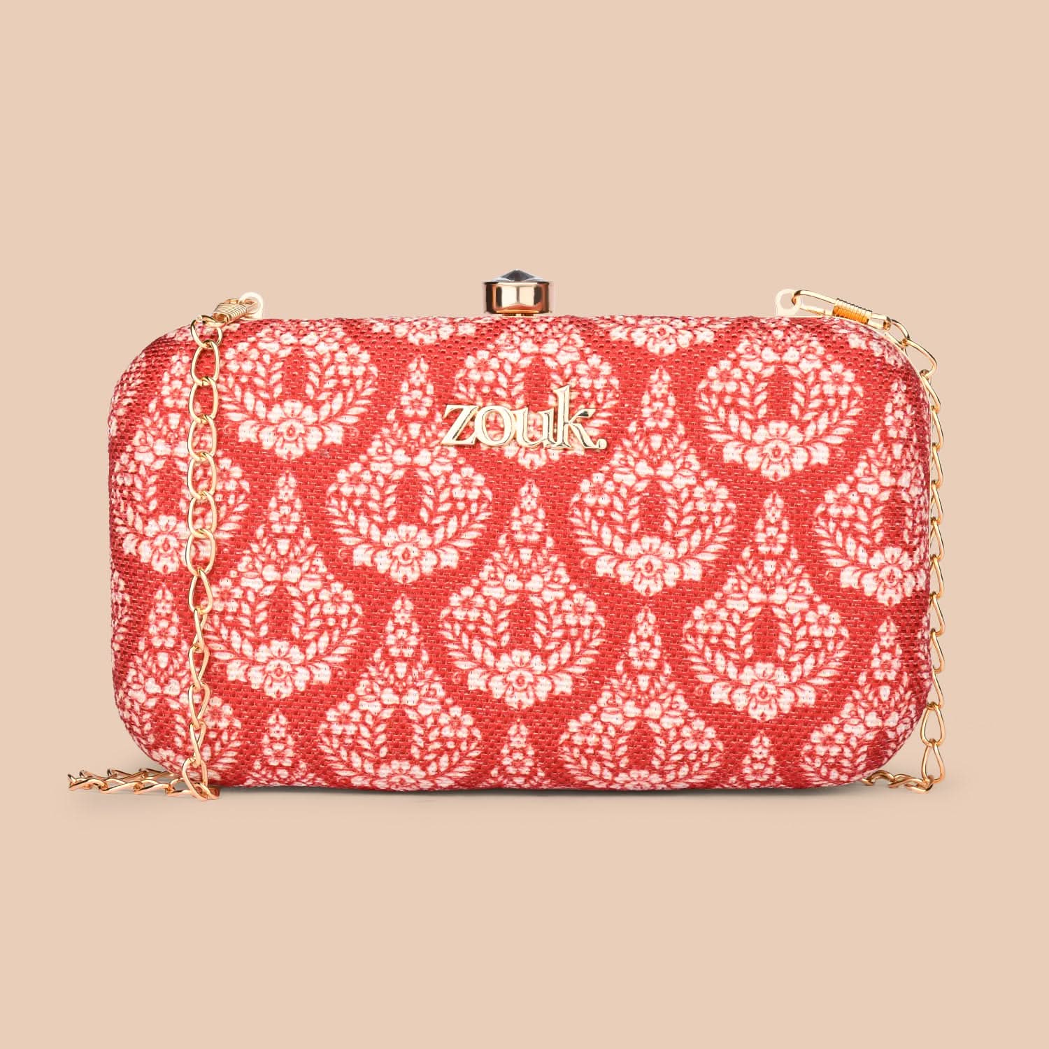 Chanderi Phool Clutch