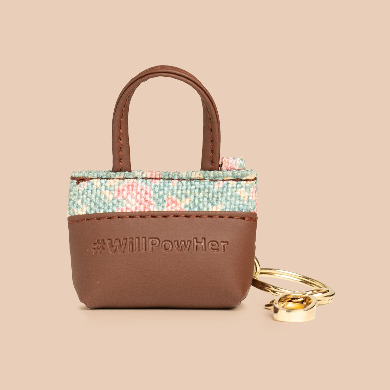 ZIP-Chettinad Florals Power Potli Keychain