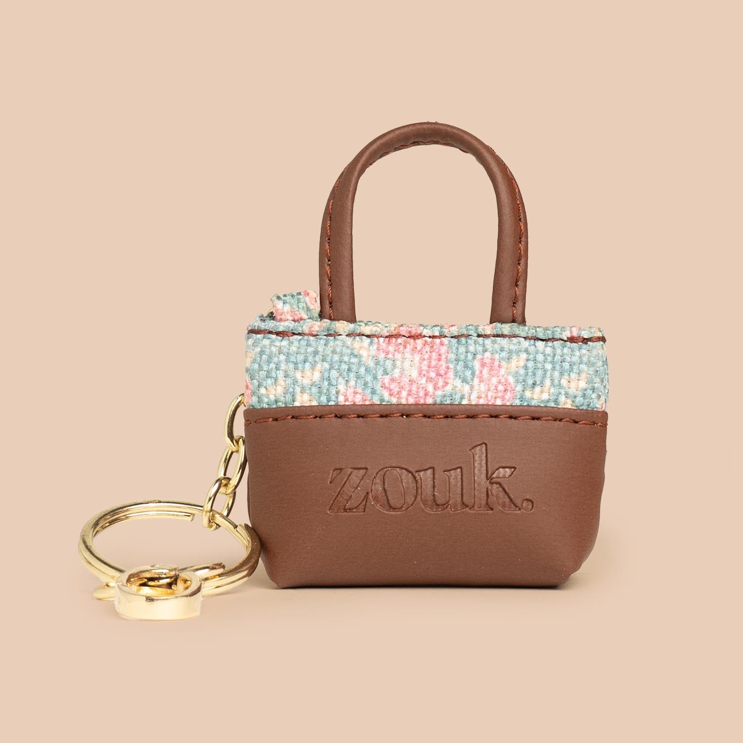 ZIP-Chettinad Florals Power Potli Keychain